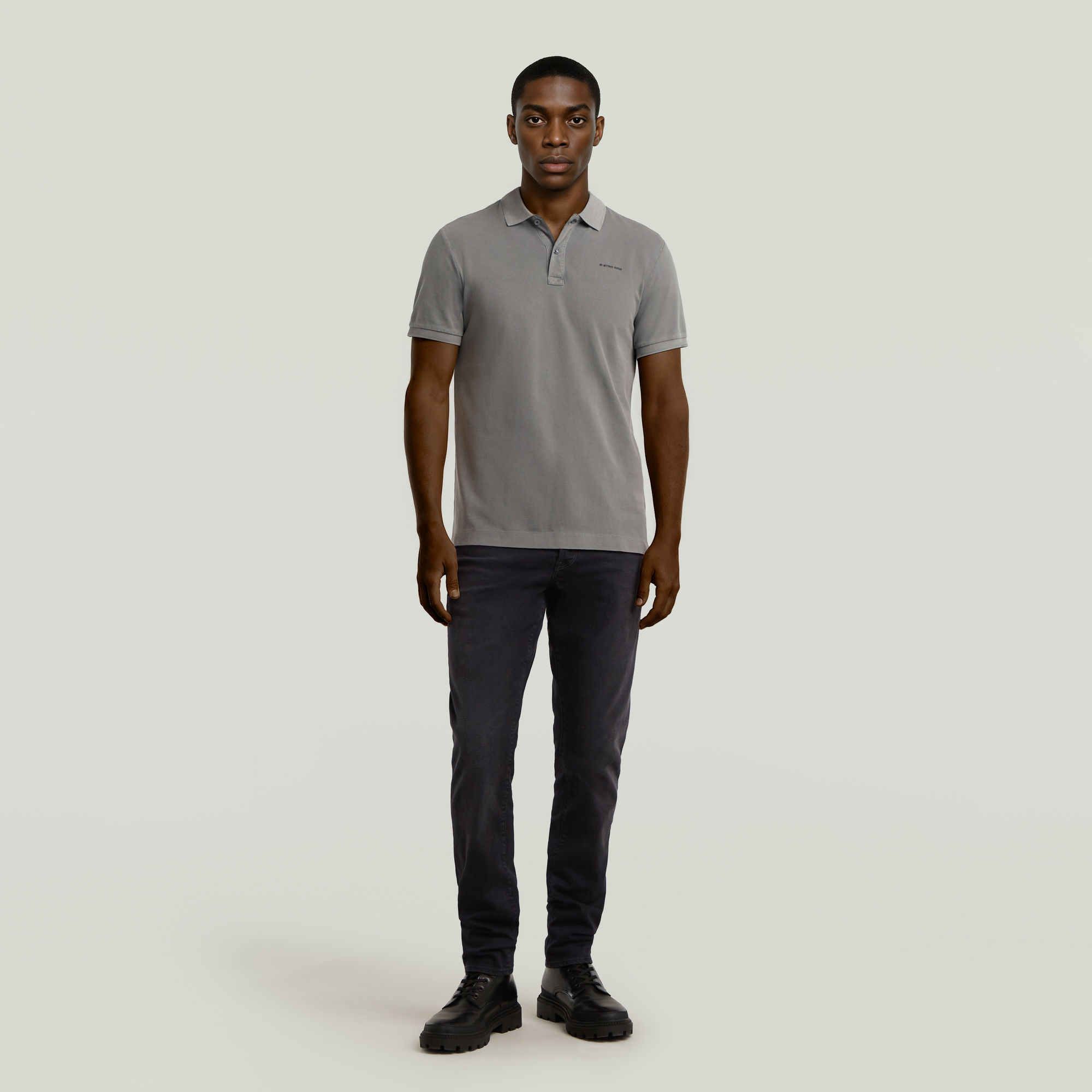 G-Star RAW Oluv Slim Polo Grijs Heren