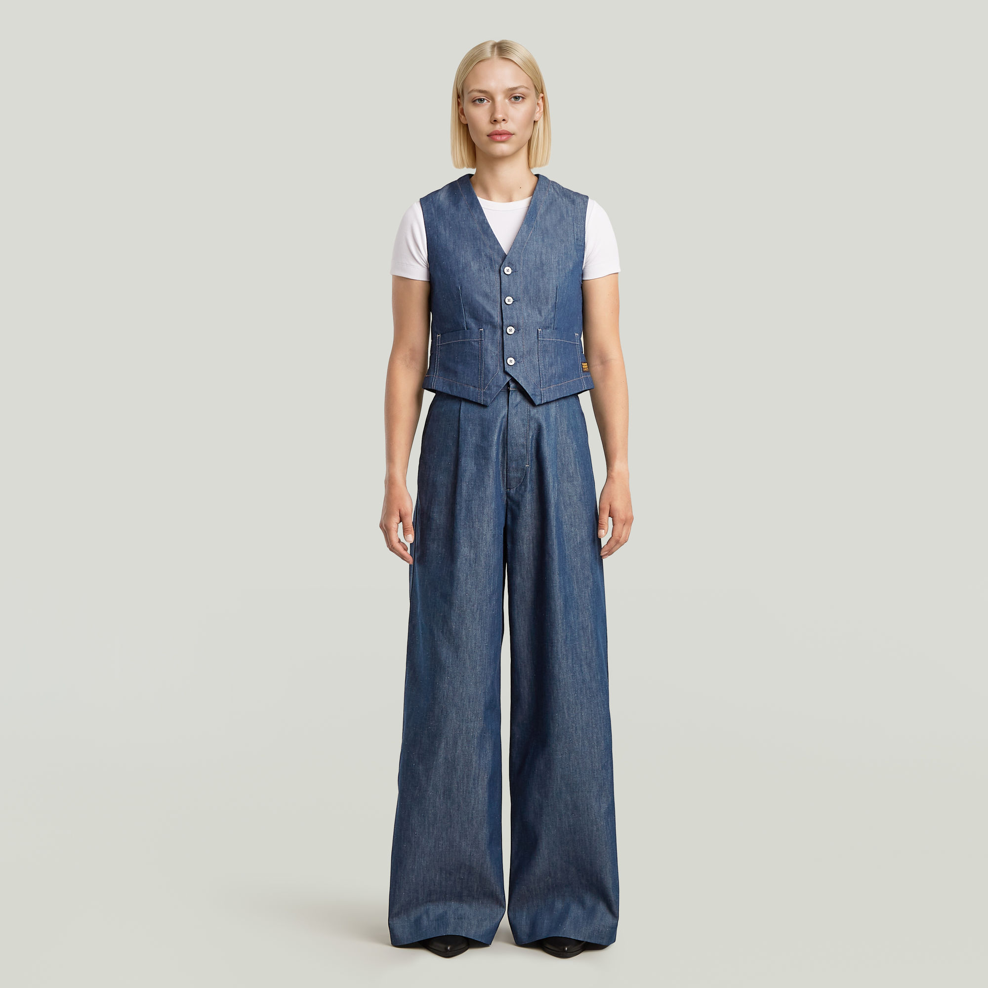 Thumbnail - Summer Weste - Dunkelblau - Damen