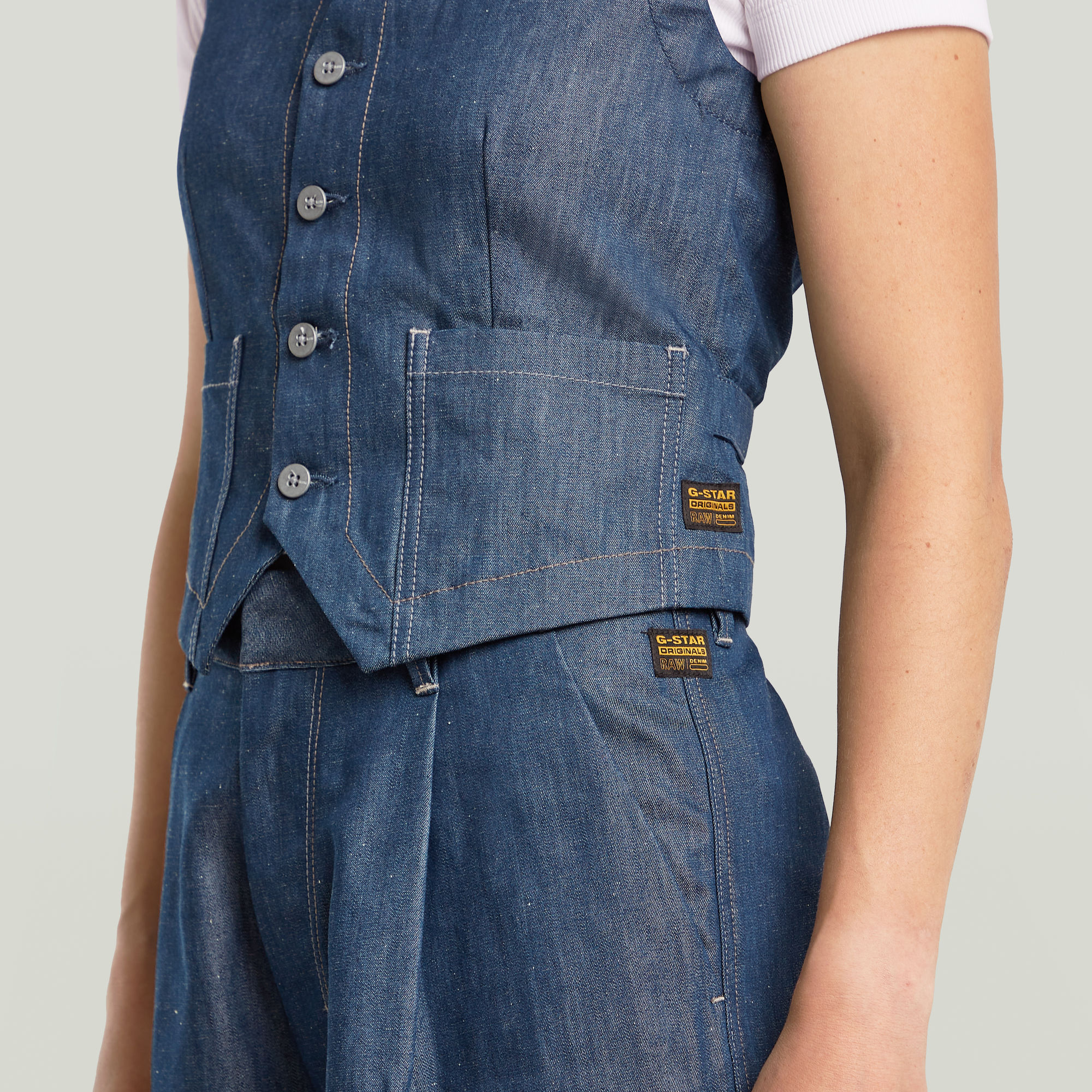 G-Star RAW Summer Vest Donkerblauw Dames