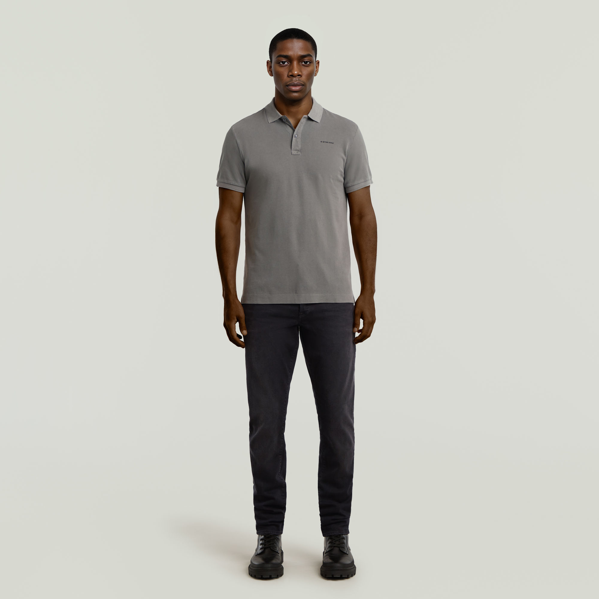 G-Star RAW Oluv Slim Polo Grijs Heren
