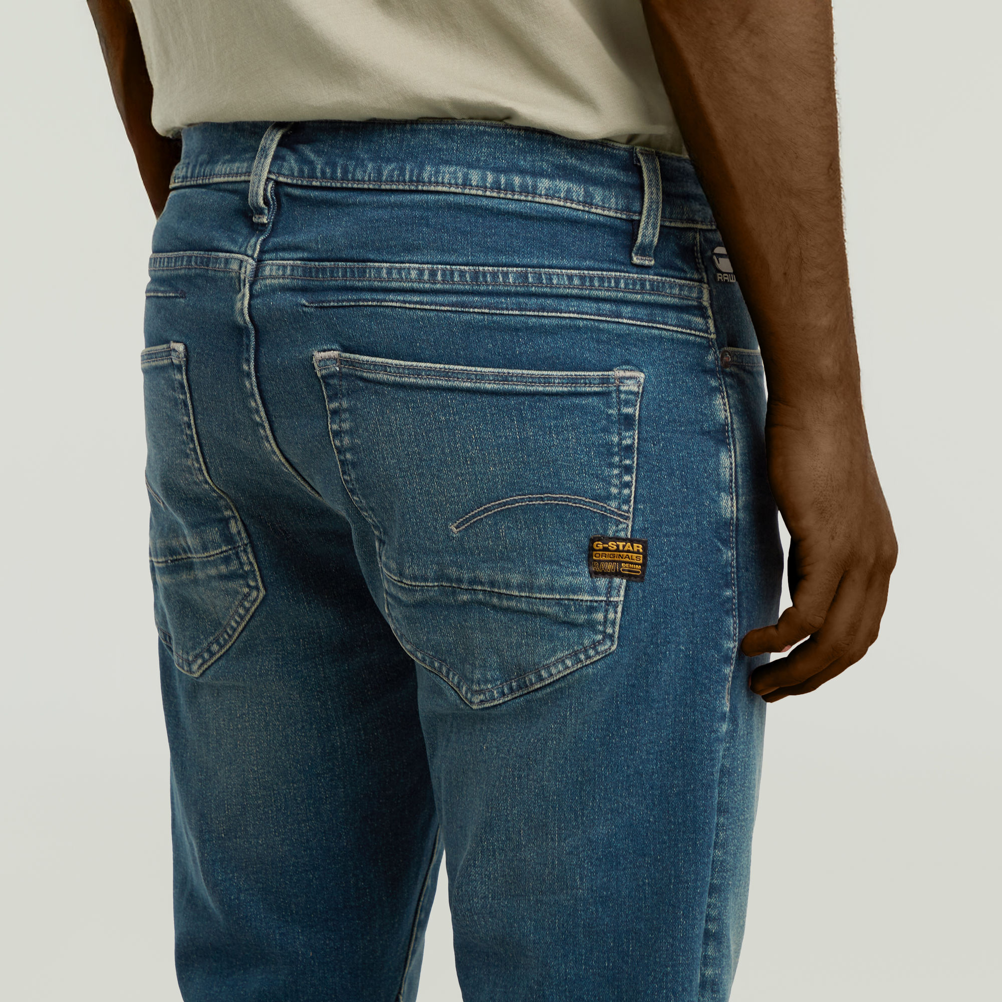 G-Star RAW D-Staq 5-Pocket Slim Jeans Midden blauw Heren