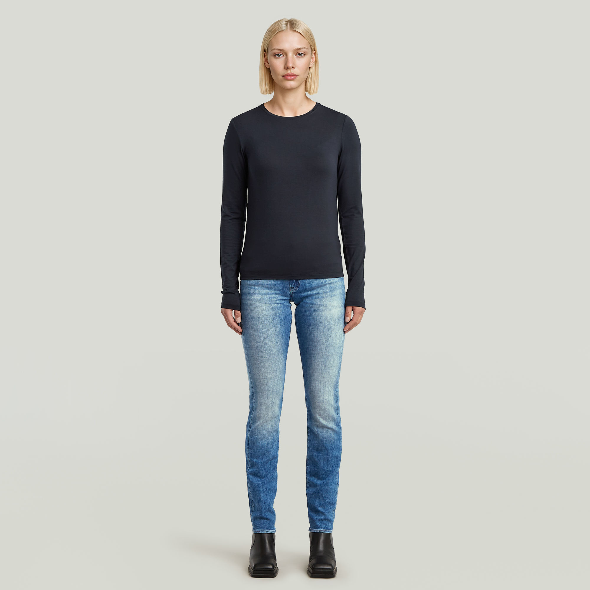 Thumbnail - Midge Slim Straight Jeans - Andere - Damen
