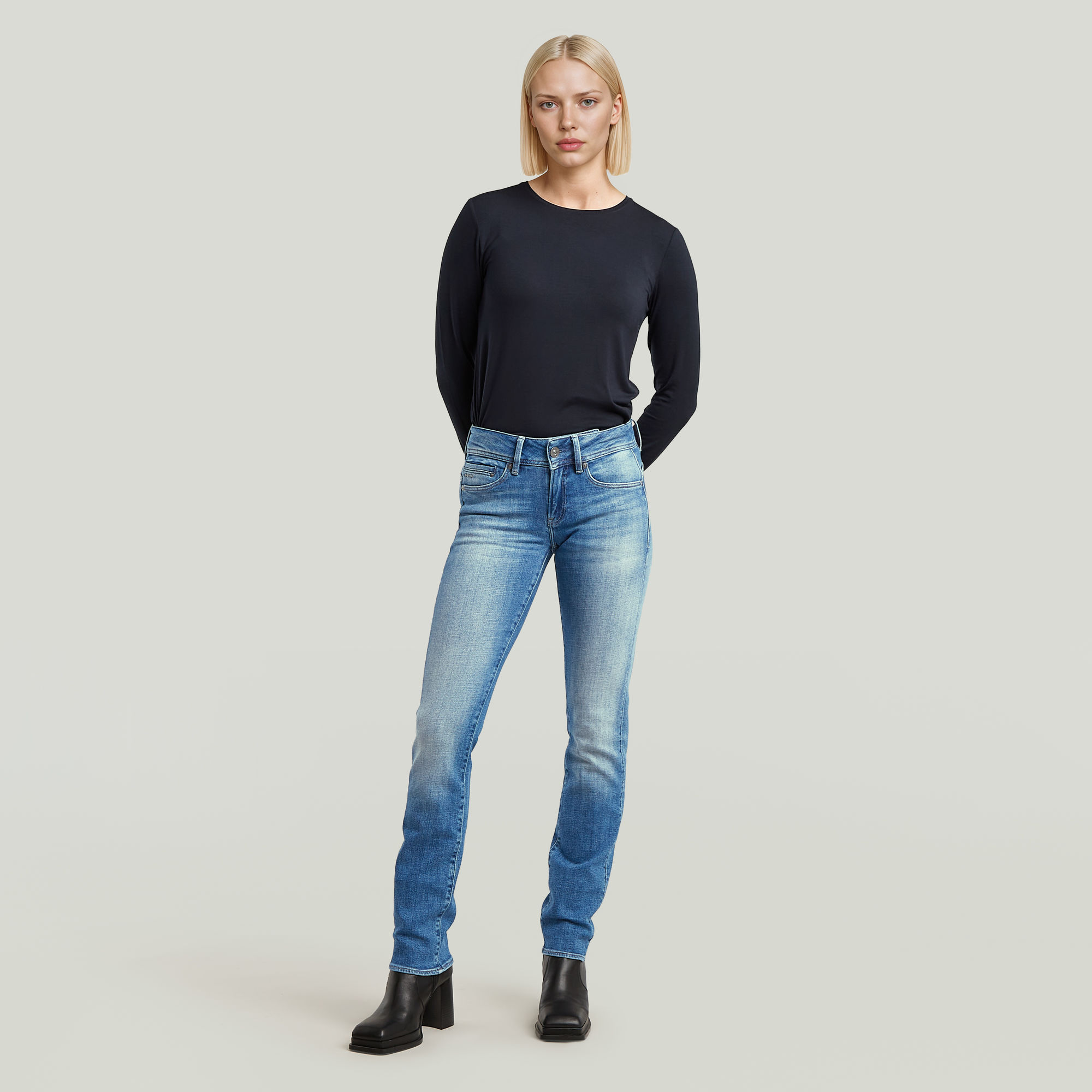 G-Star RAW Midge Slim Straight Jeans Anders Dames