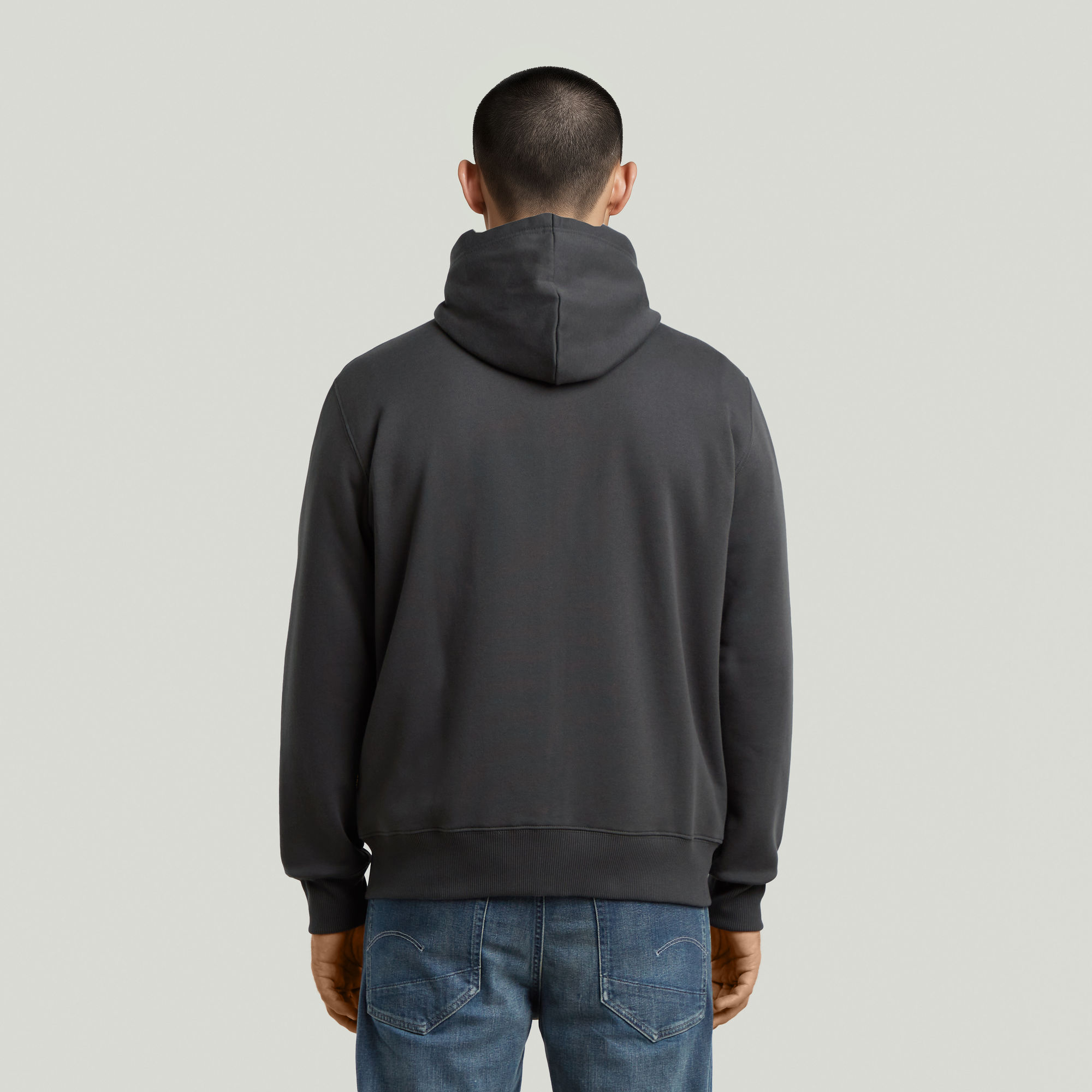 G-Star RAW Old Skool Zip Hoodie Grijs Heren