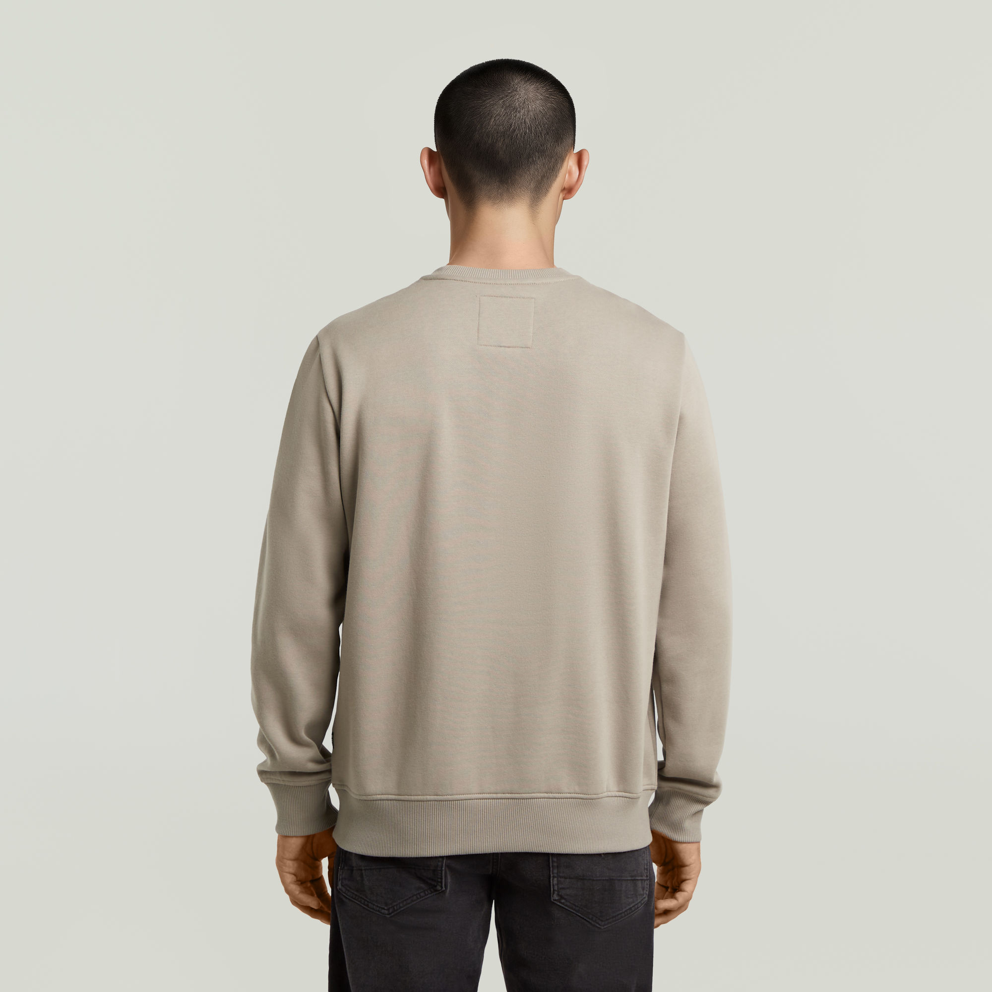 G-Star RAW Center Chest Logo Sweater Beige Heren