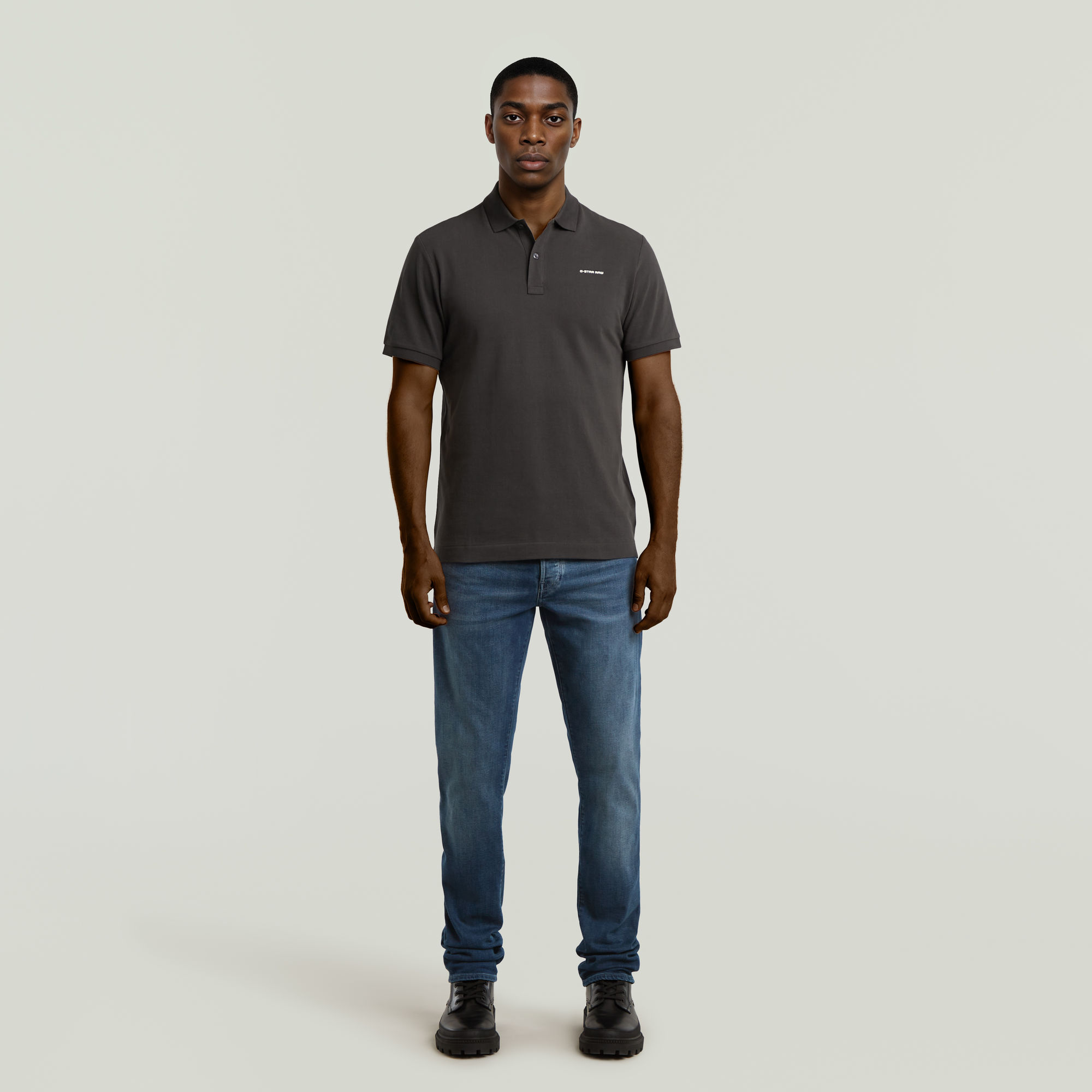 G-Star RAW Oluv Slim Polo Grijs Heren