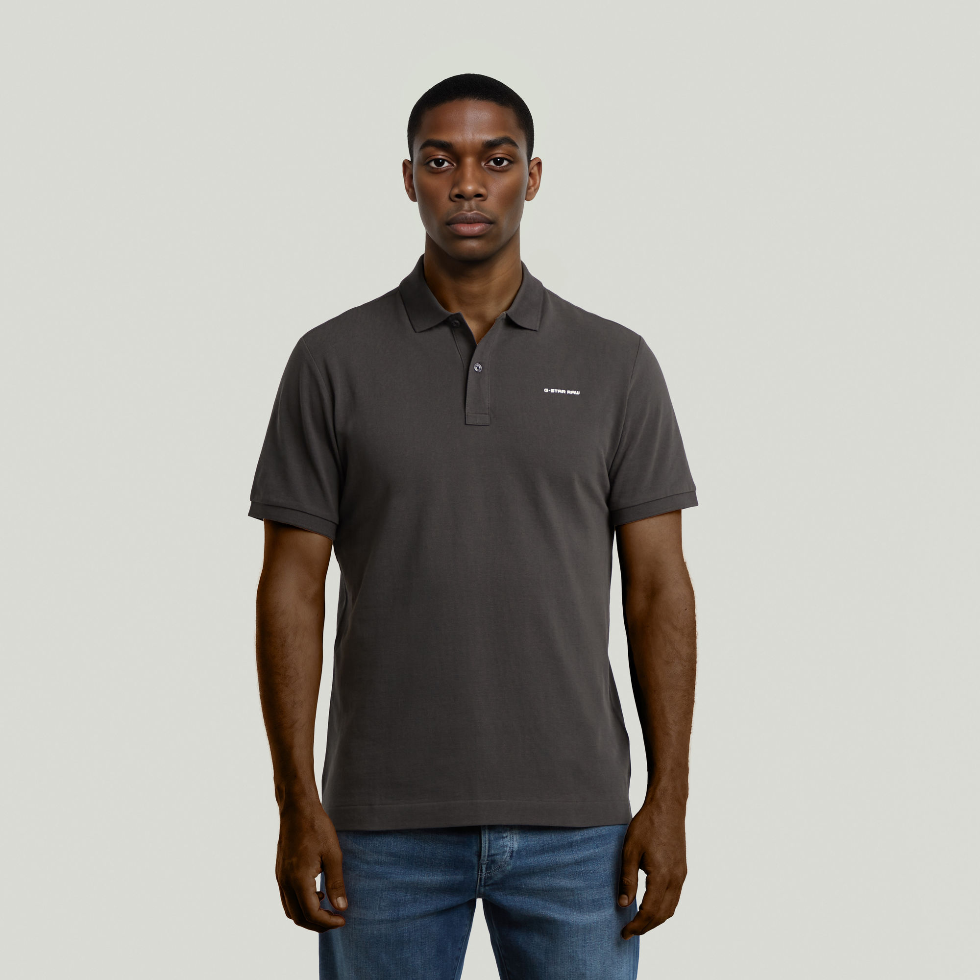 G-Star RAW Oluv Slim Polo Grijs Heren