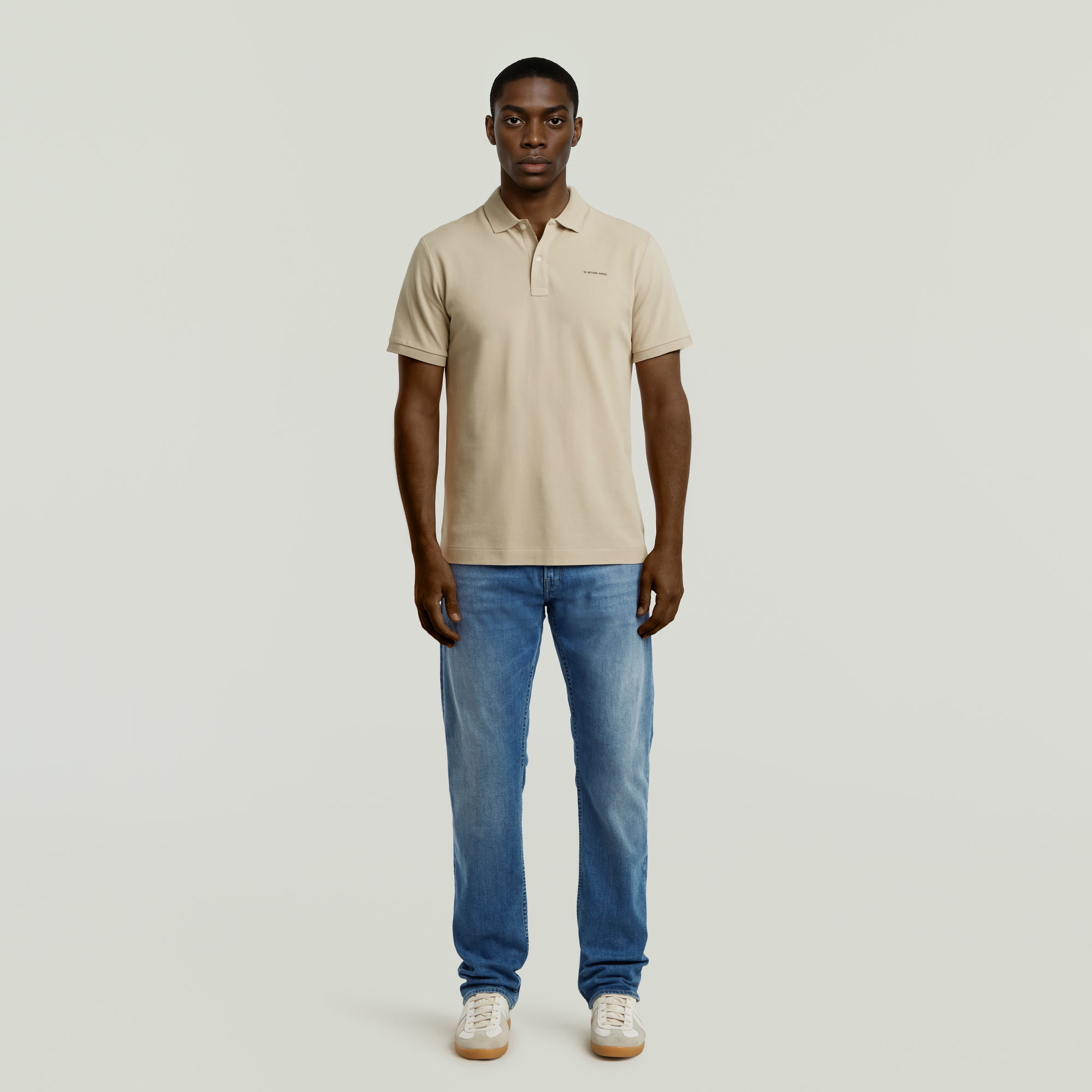 G-Star RAW Oluv Slim Polo Beige Heren