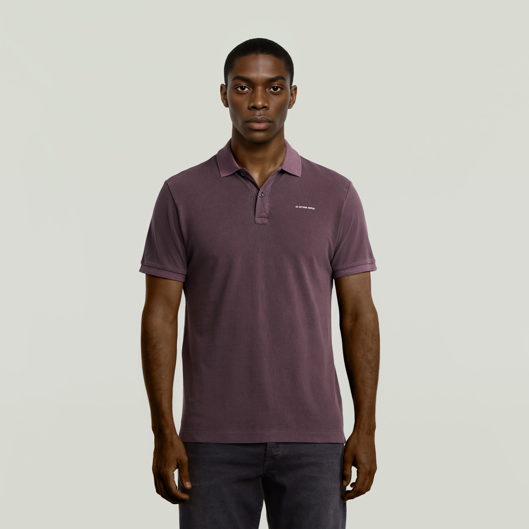 G-Star RAW Oluv Slim Polo Paars Heren