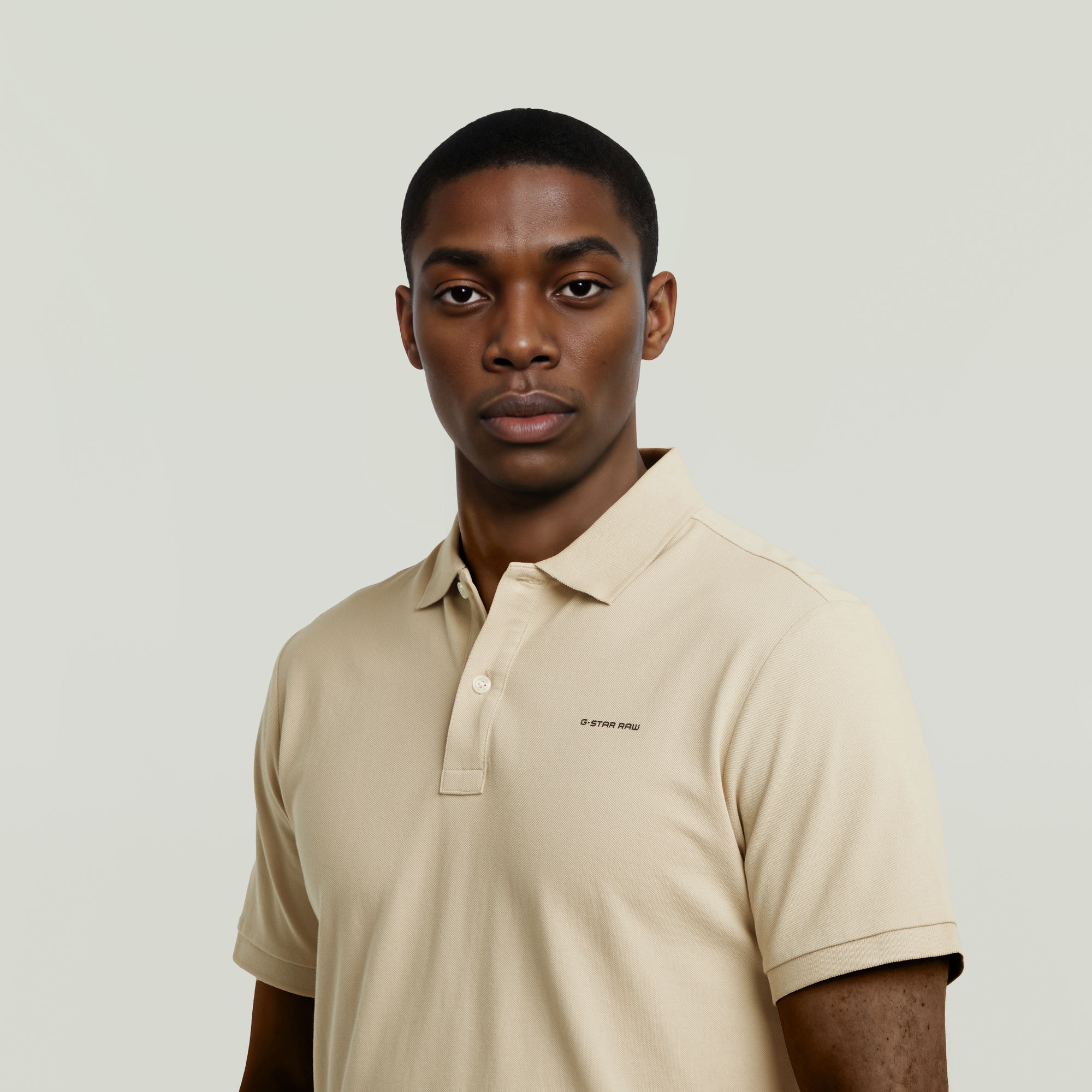 G-Star RAW Oluv Slim Polo Beige Heren