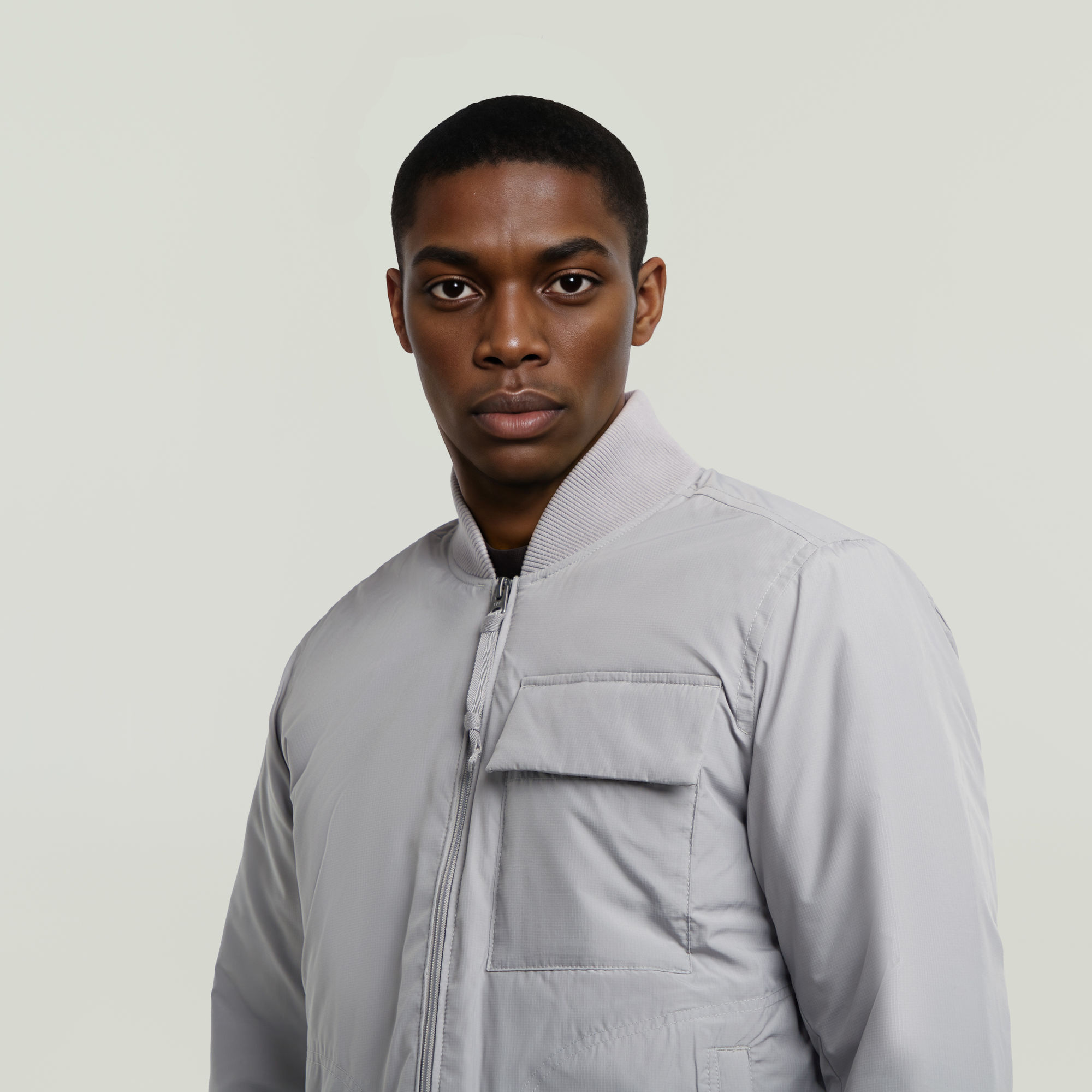 G-Star RAW Lofty Padded Overshirt Grijs Heren