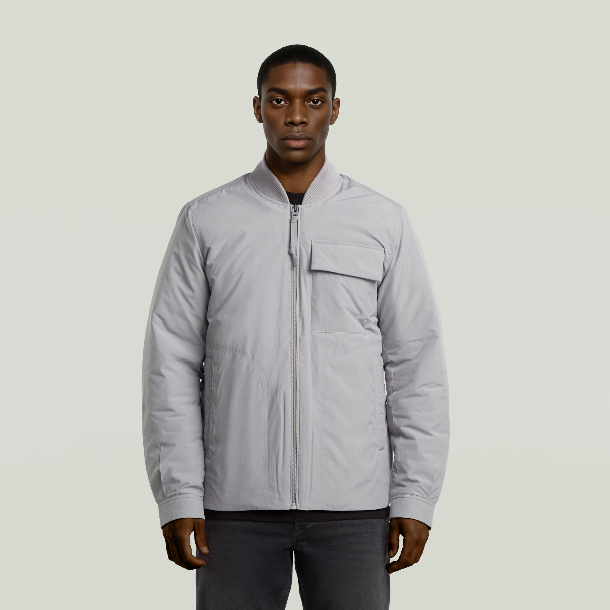 G-Star RAW Lofty Padded Overshirt Grijs Heren