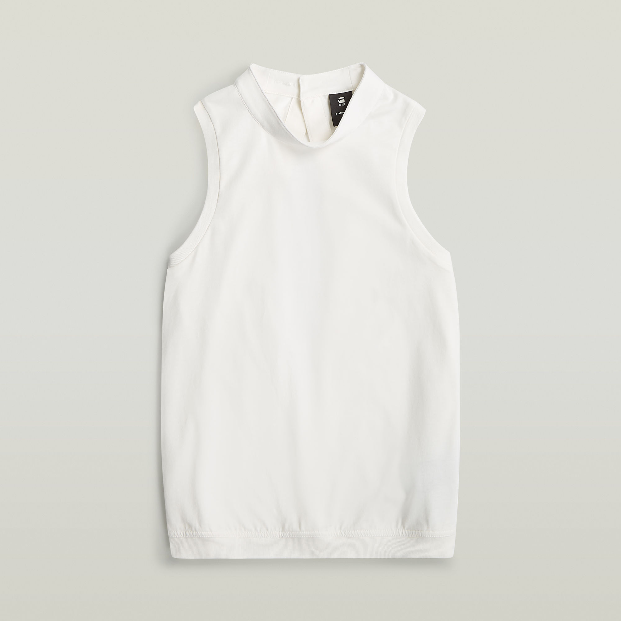 Thumbnail - Open Back Knit Tanktop - Weiß - Damen