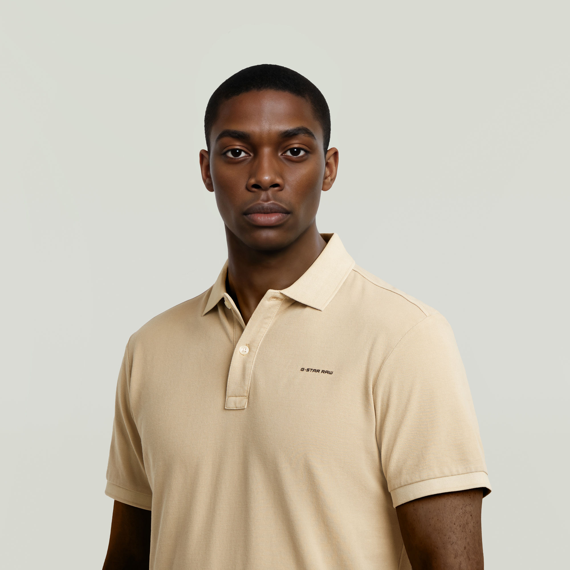 G-Star RAW Oluv Slim Polo Beige Heren