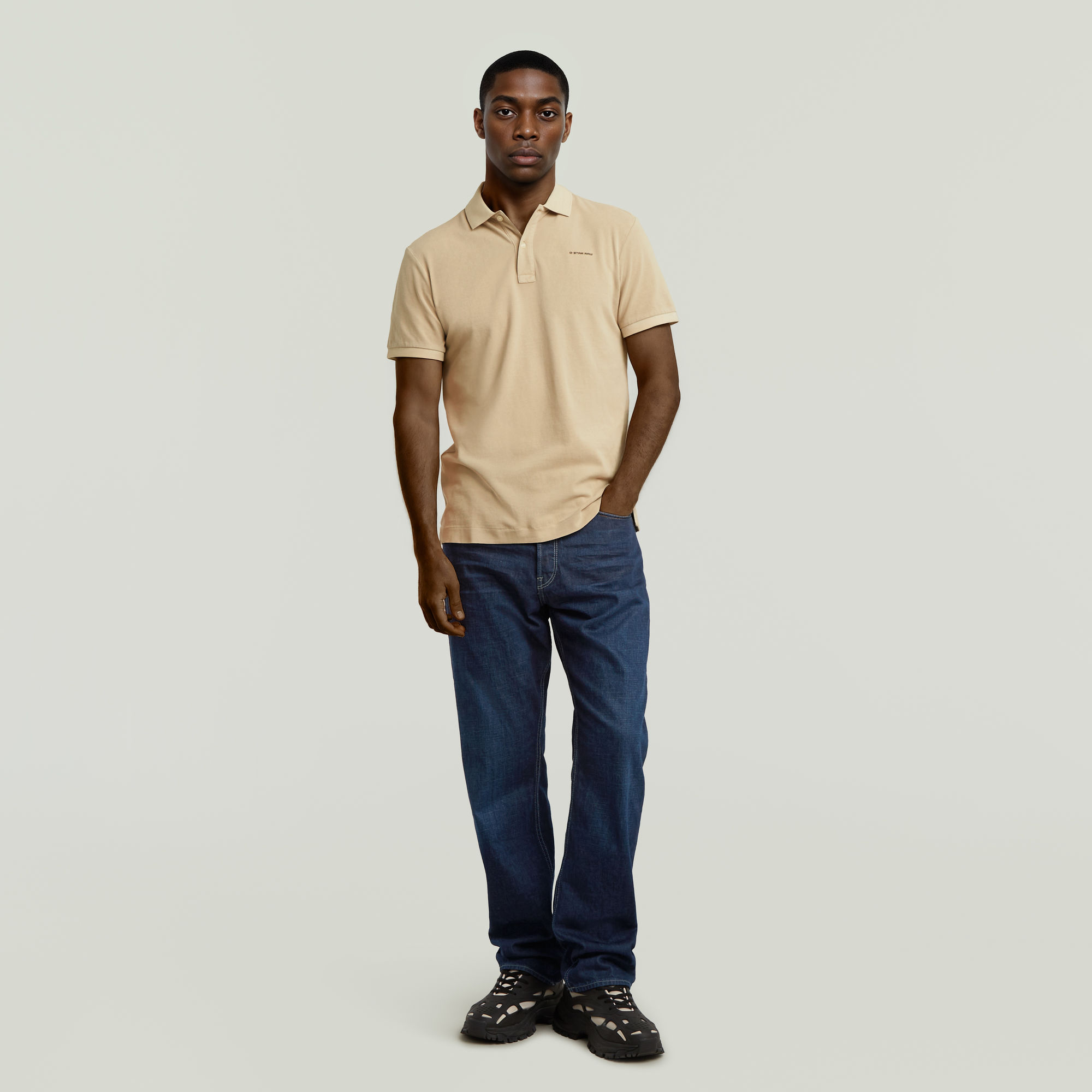 G-Star RAW Oluv Slim Polo Beige Heren