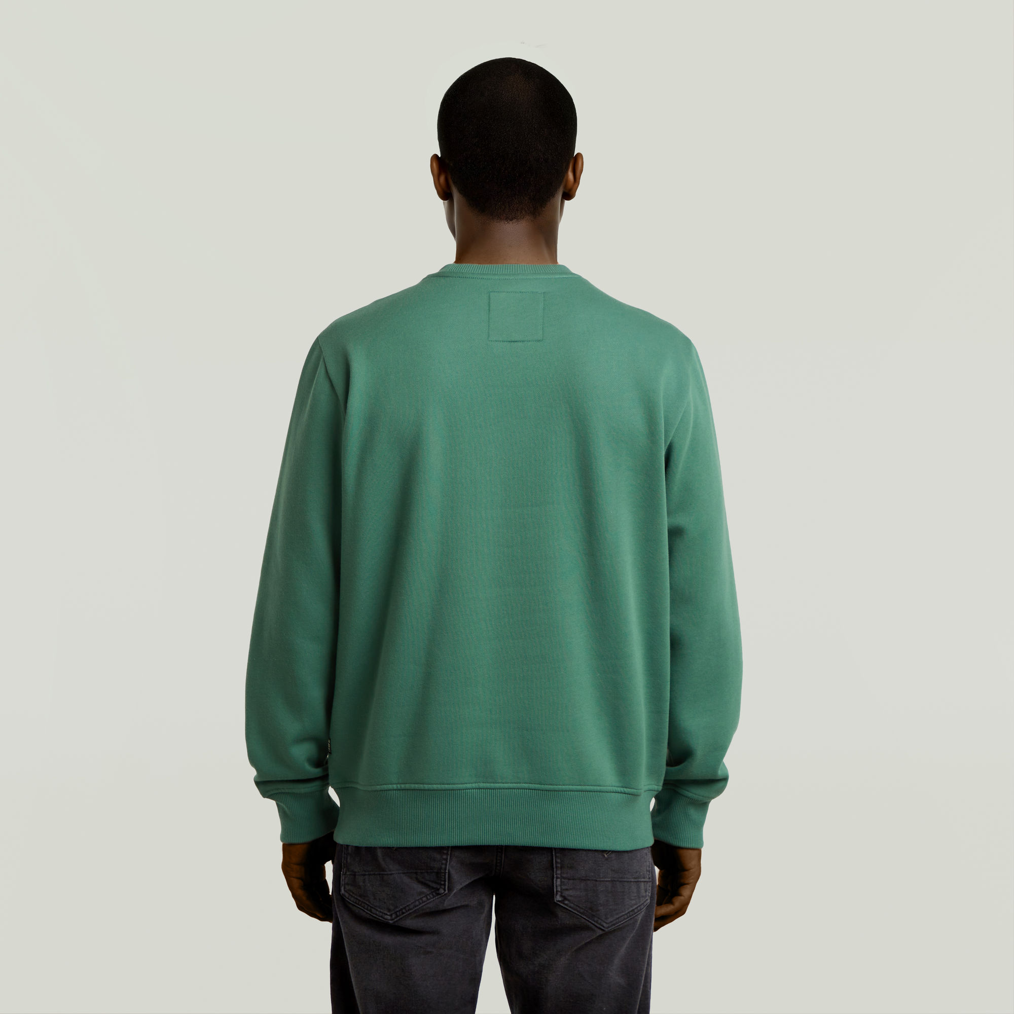 G-Star RAW Center Chest Logo Sweater Groen Heren