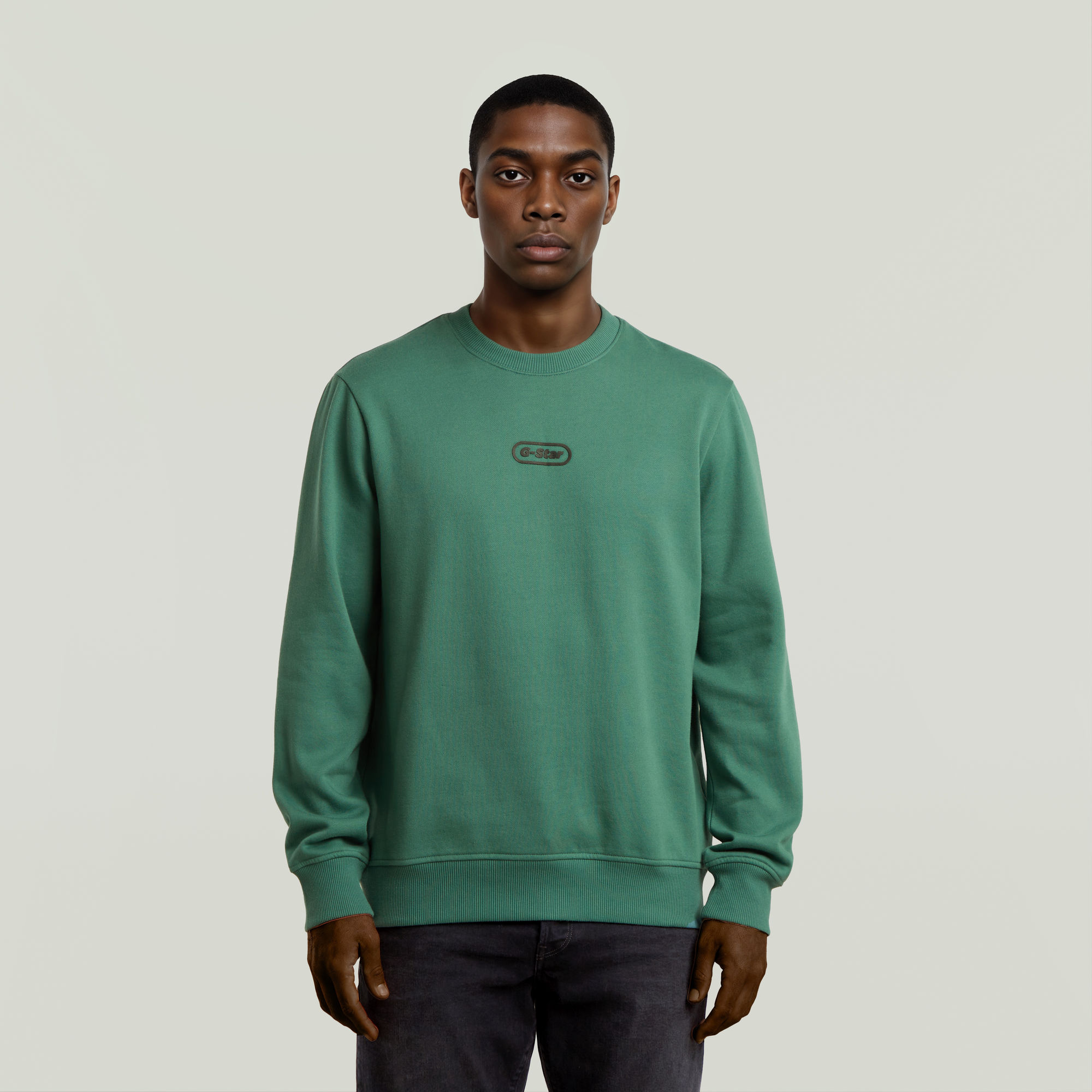 Center Chest Logo Sweatshirt - Grün - Herren