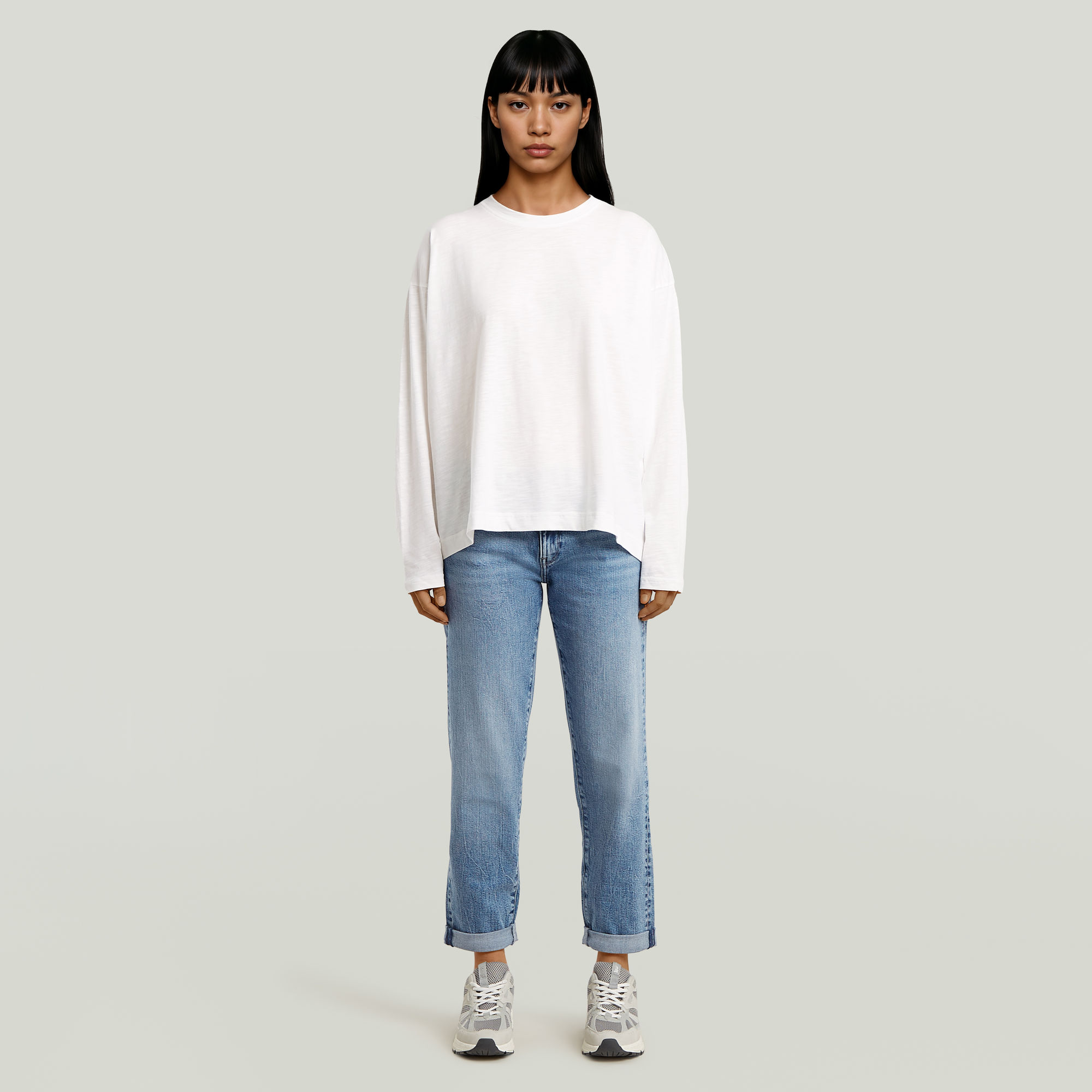 G-Star RAW Oversized T-shirt Wit Dames