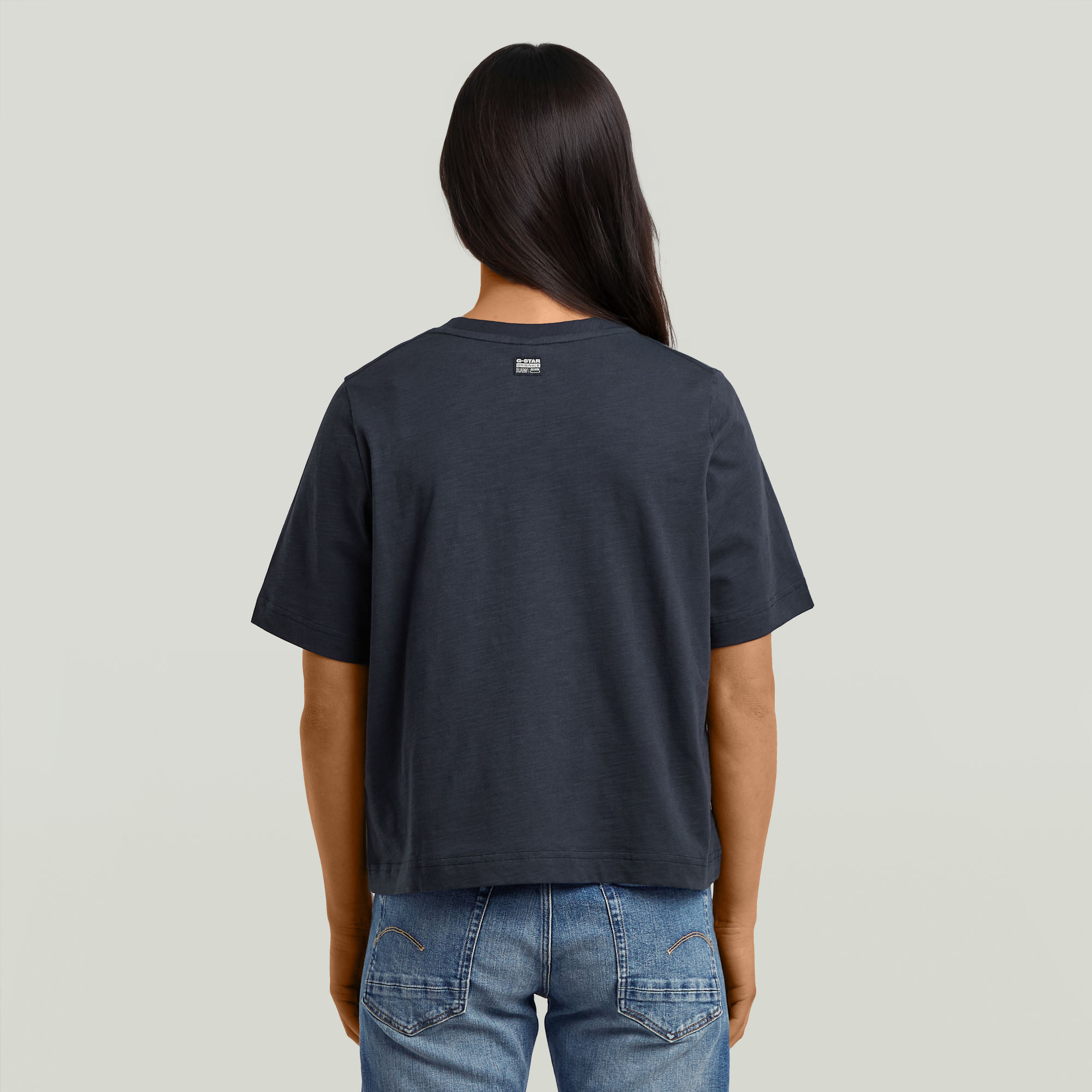 G-Star RAW Boxy T-shirt Donkerblauw Dames