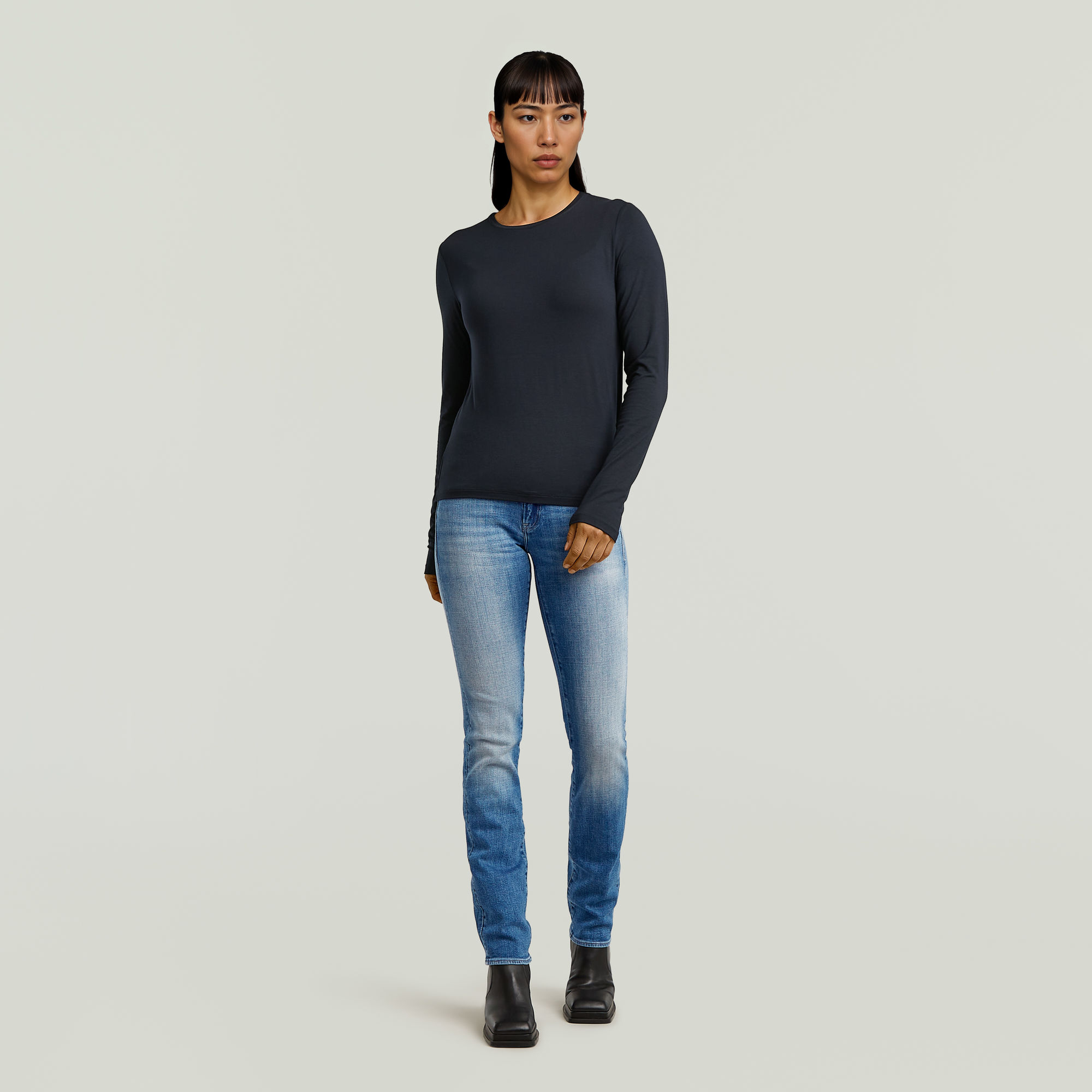 G-Star RAW Regular T-shirt Donkerblauw Dames