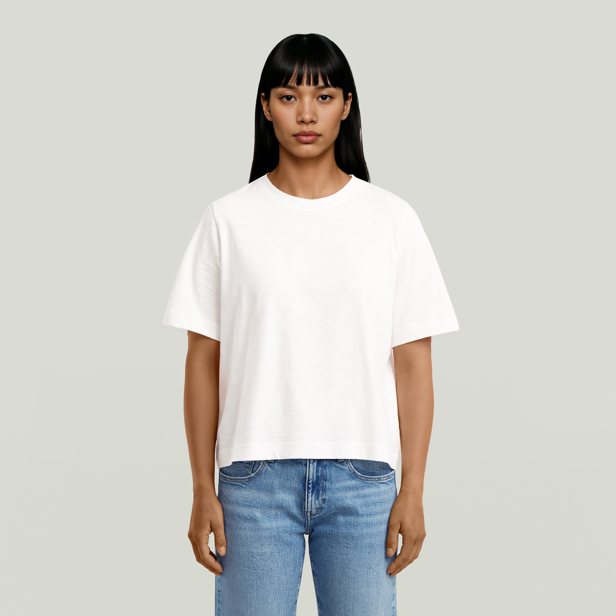 G-Star RAW Boxy T-shirt Wit Dames