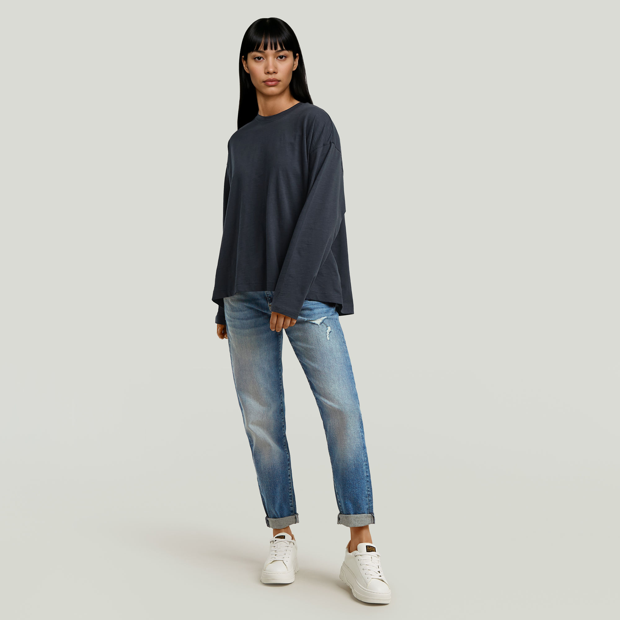 G-Star RAW Oversized T-shirt Donkerblauw Dames