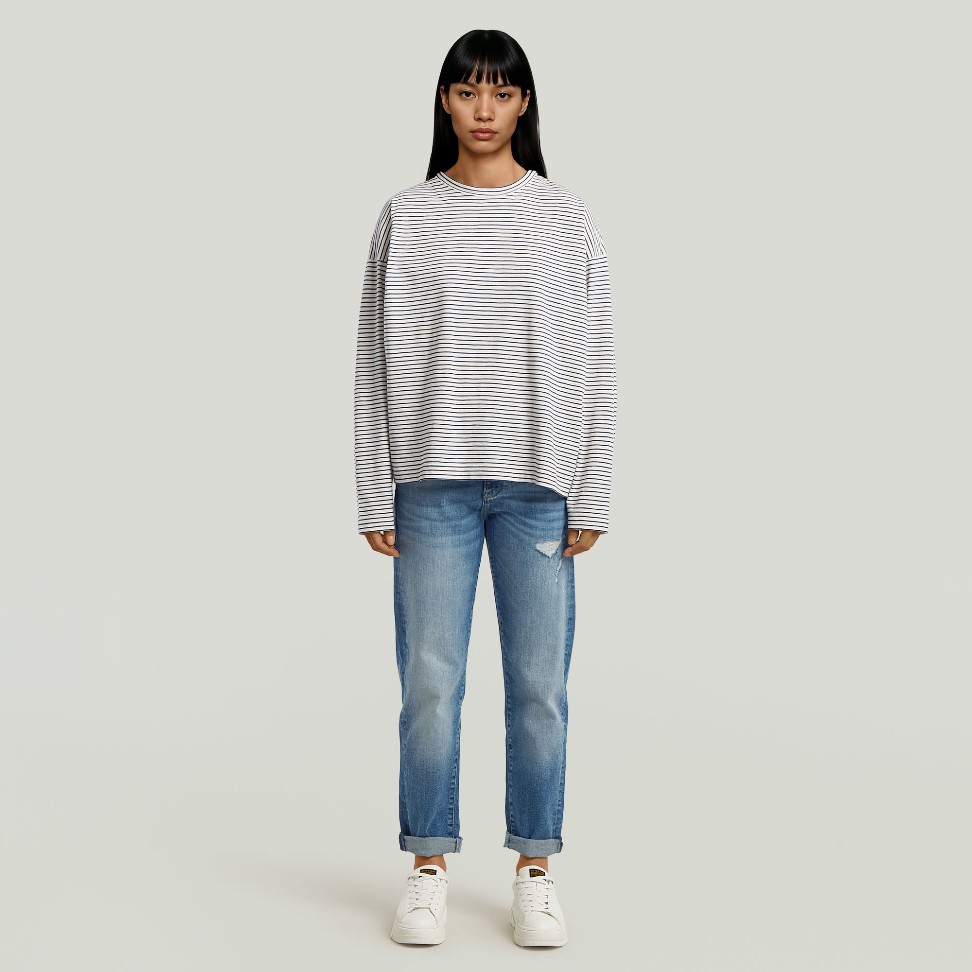 G-Star RAW Oversized T-shirt Wit Dames