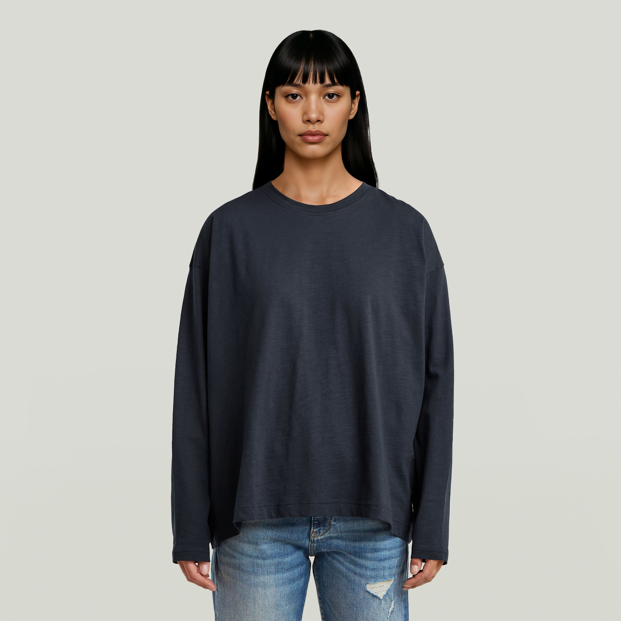 G-Star RAW Oversized T-shirt Donkerblauw Dames