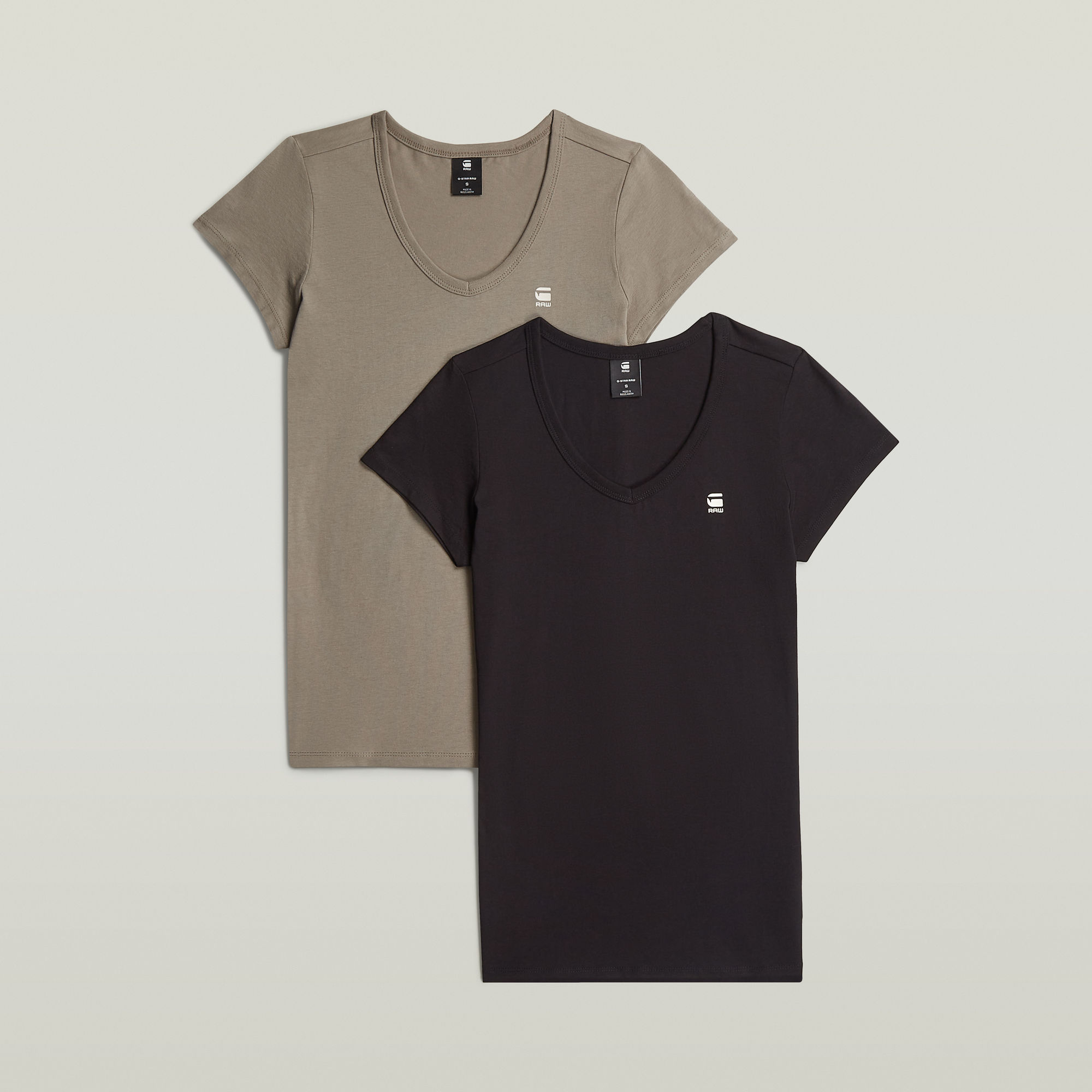 G-Star RAW Slim V T-Shirt 2-Pack Meerkleurig Dames