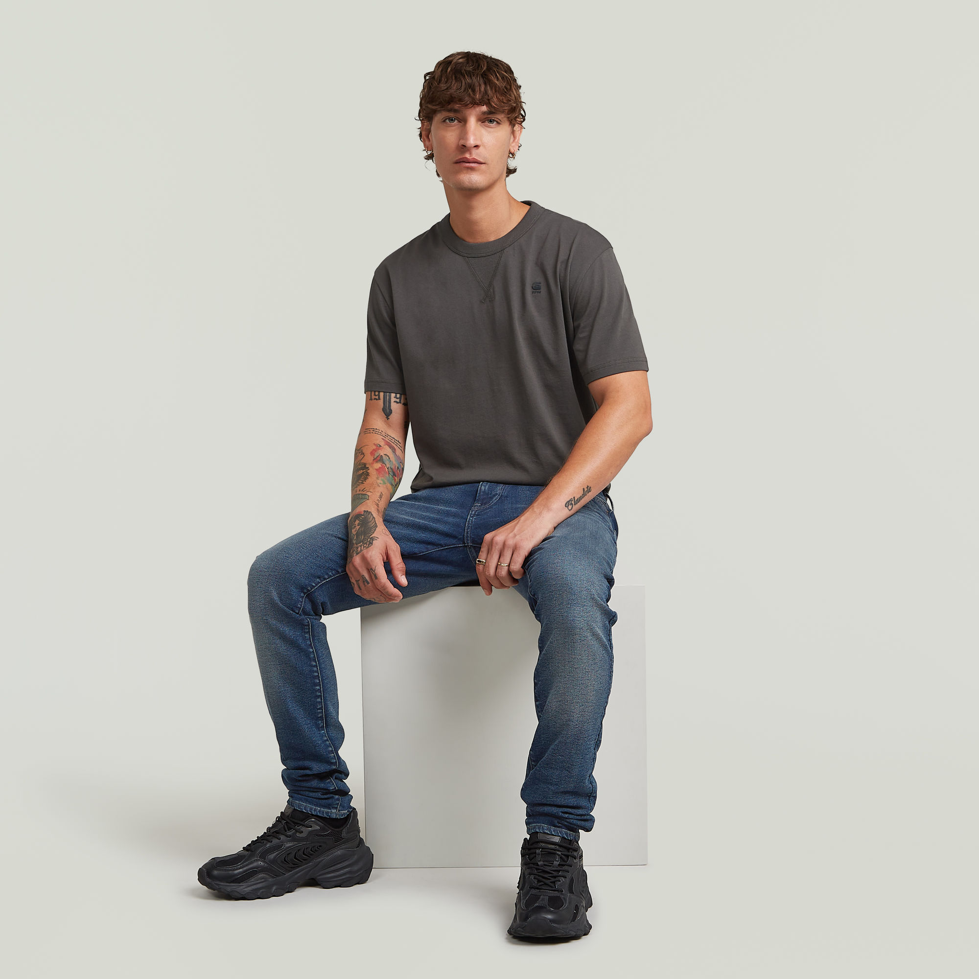 G-Star RAW Lancet Skinny Jeans Donkerblauw Heren