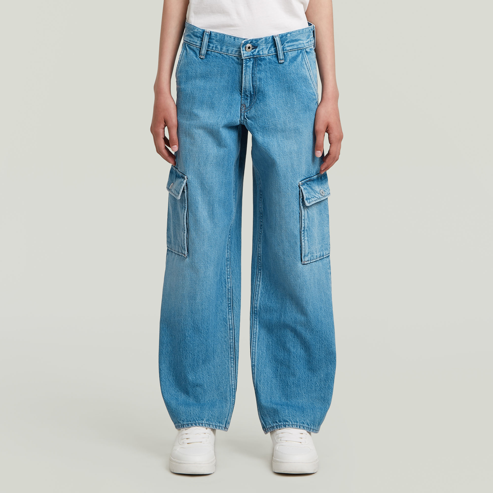 G-Star RAW Judee Cargojeans Meisjes Midden blauw meisjes