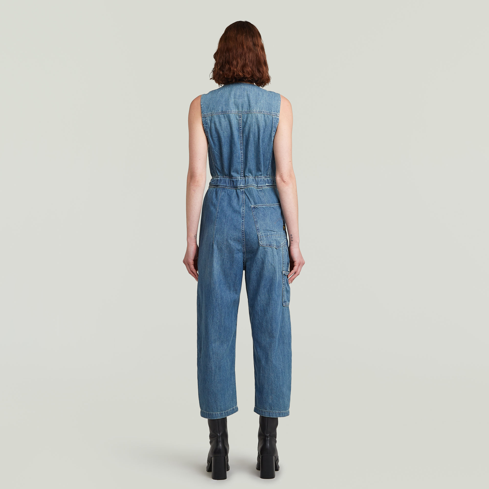 G-Star RAW Relaxed Jumpsuit Midden blauw Dames