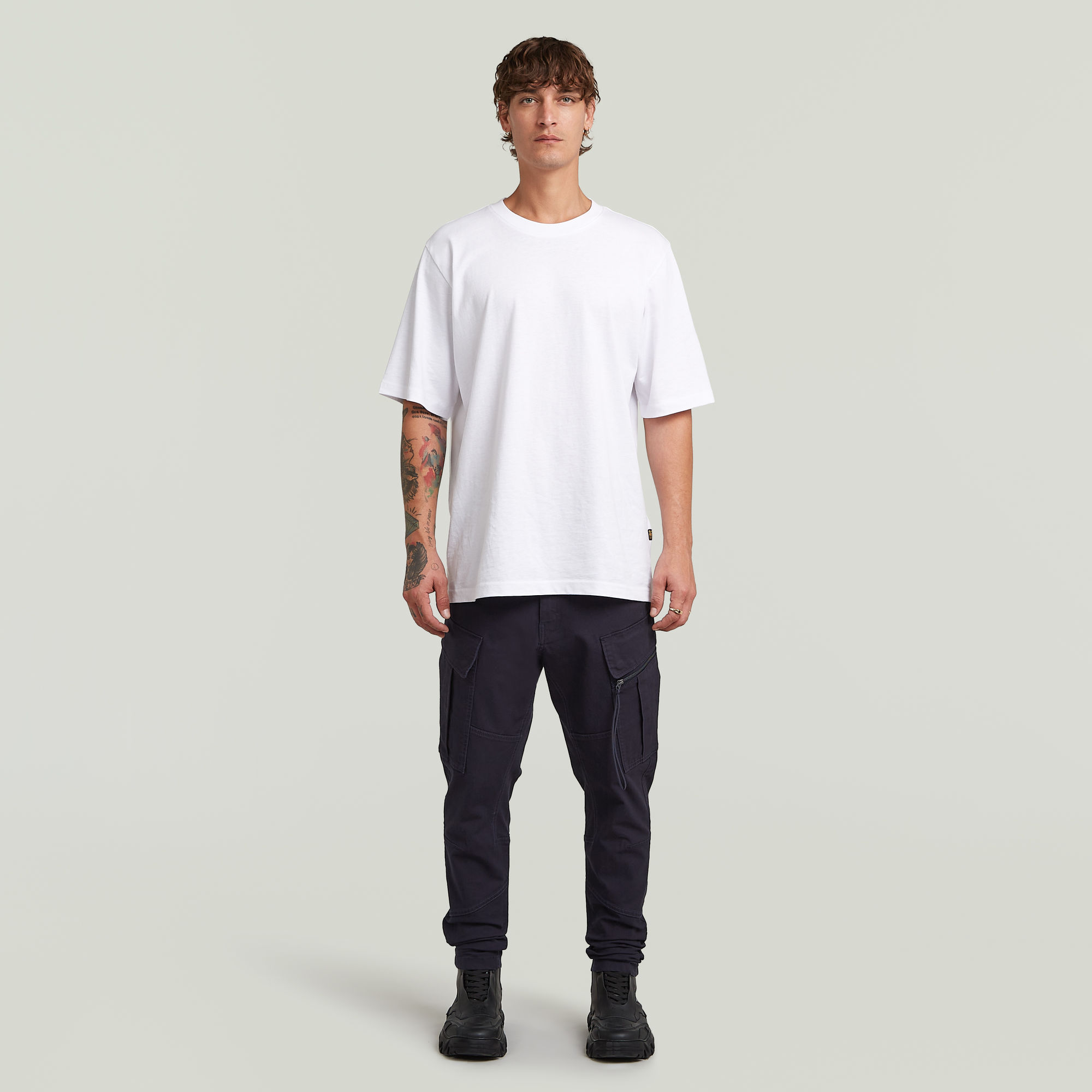 Thumbnail - Zip Pocket 3D Skinny Cargohose 2.0 - Dunkelblau - Herren
