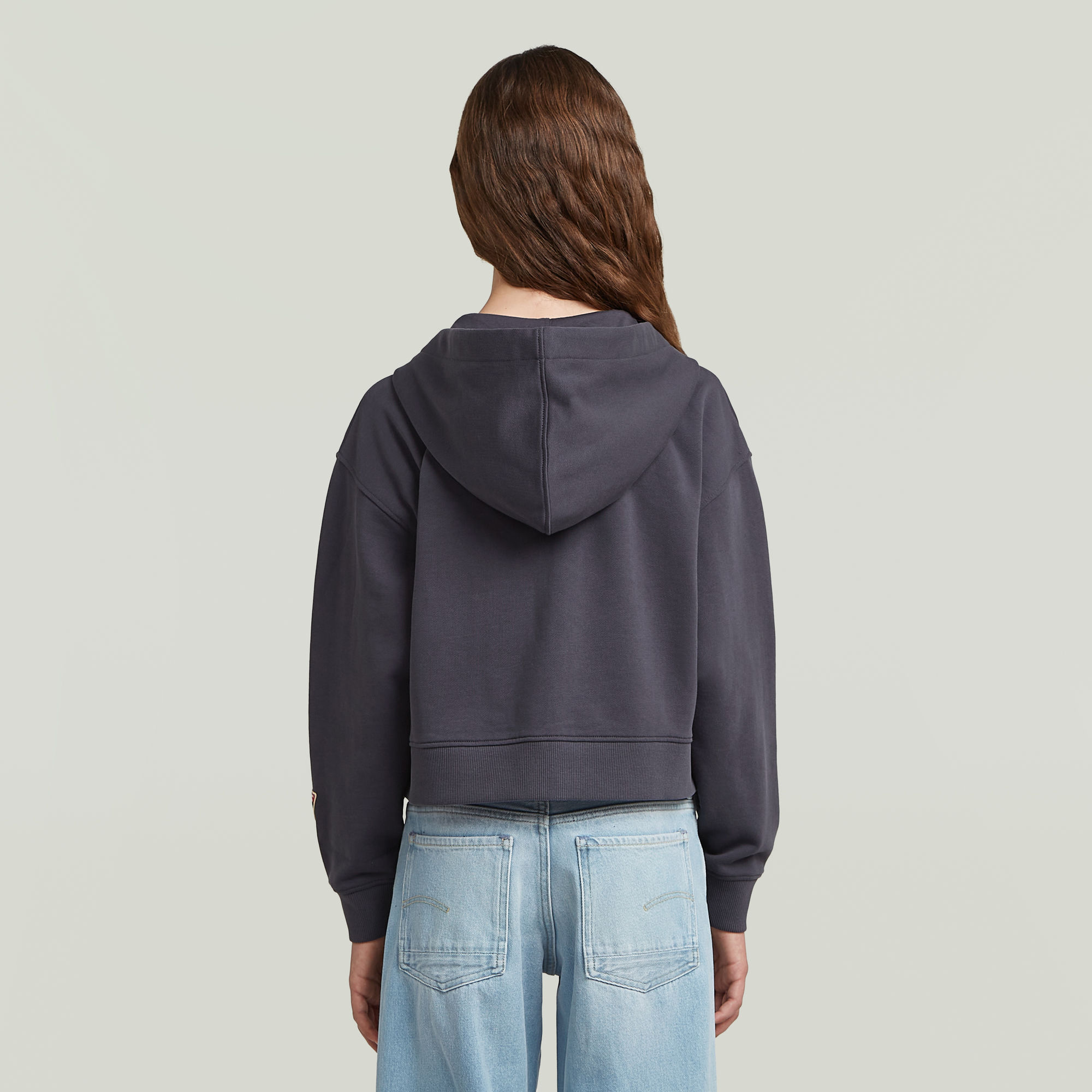 G-Star RAW Utility Zipp Cropped Vest Meisjes Grijs meisjes