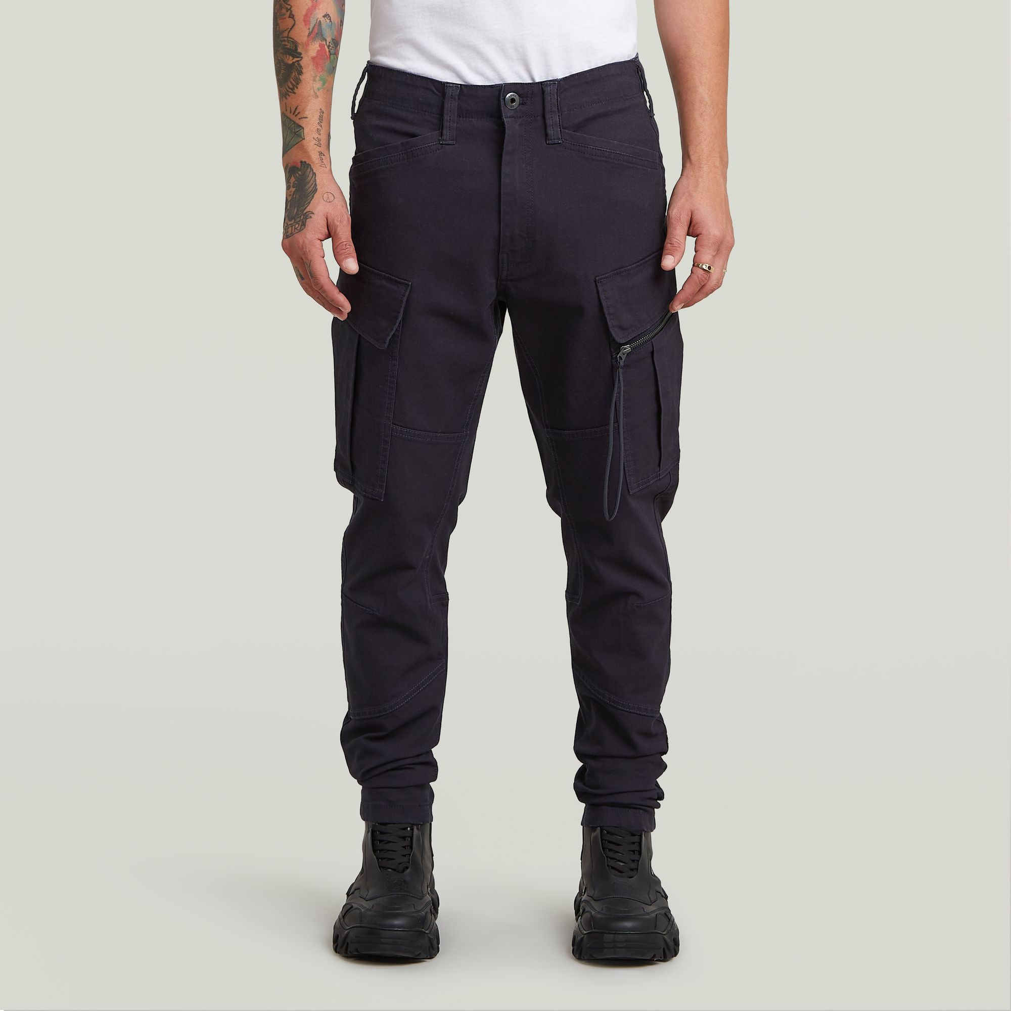 

Zip Pocket 3D Skinny Cargo Pants 2.0 - Dark blue - Men