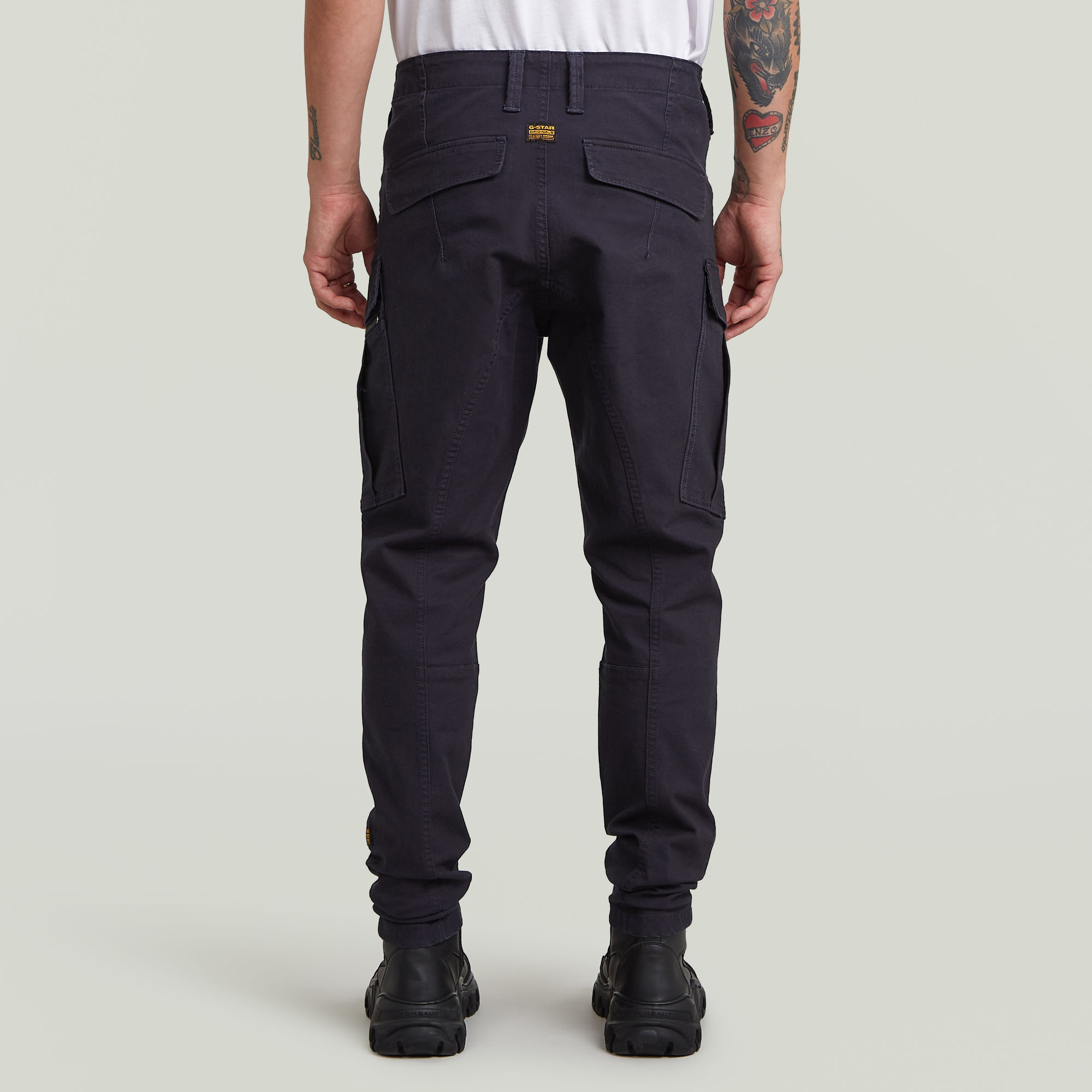 G-Star RAW Zip Pocket 3D Skinny 2.0 Cargobroek Donkerblauw Heren