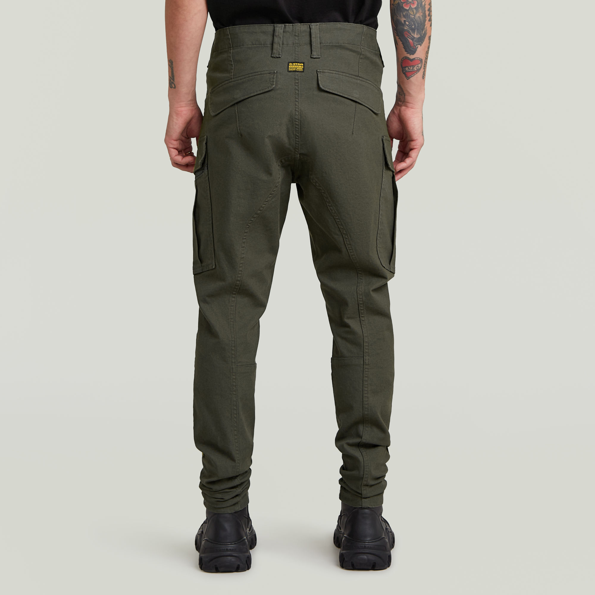 G-Star RAW Zip Pocket 3D Skinny 2.0 Cargobroek Grijs Heren
