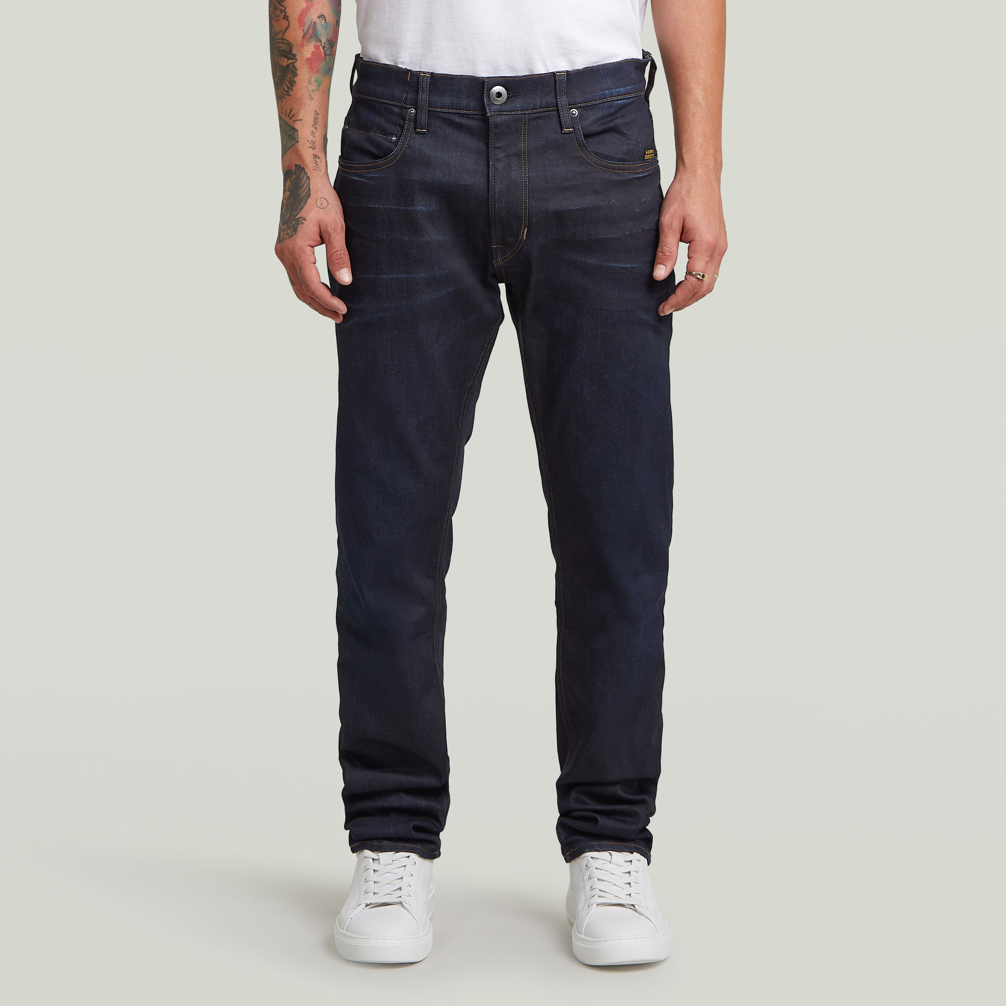 

Mosa Straight Jeans - Dunkelblau - Herren