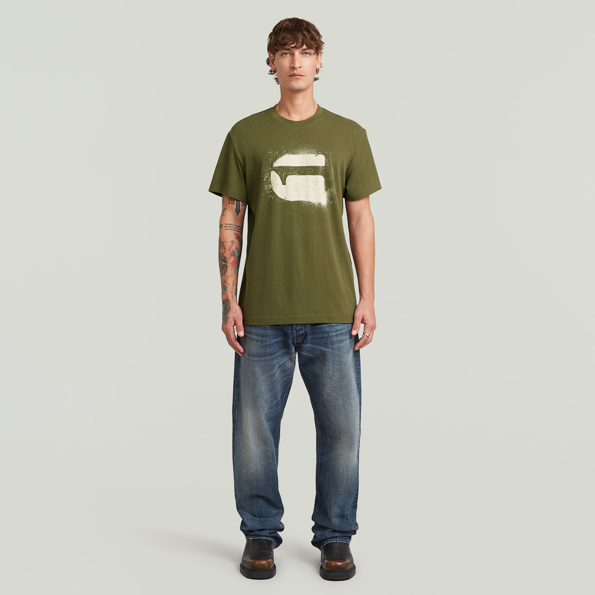 Thumbnail - Spray G Logo T-Shirt - Grün - Herren