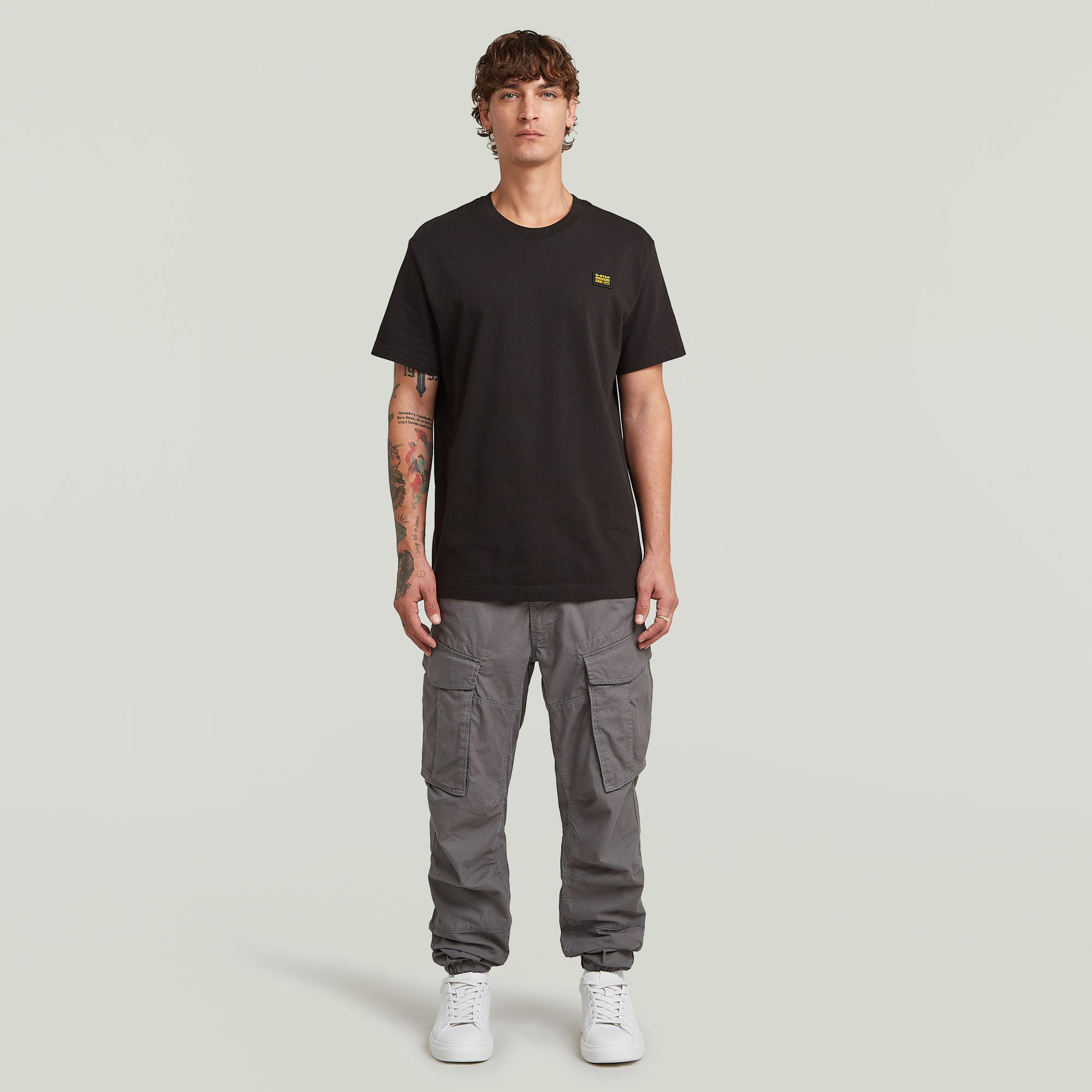 Thumbnail - Cargo 3D Regular Tapered Cuffed Hose - Grau - Herren
