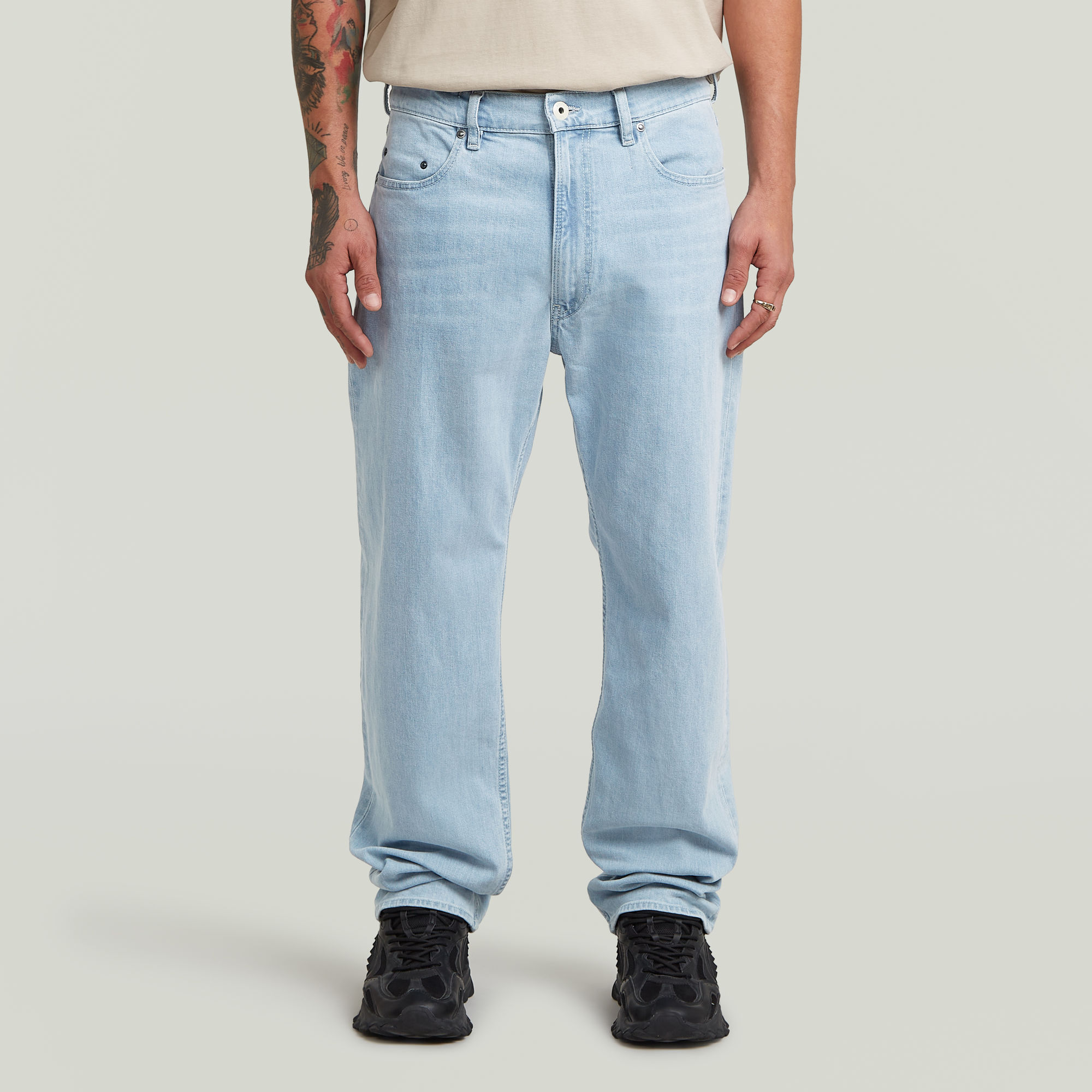 G-Star RAW Type 49 Relaxed Straight Jeans Lichtblauw Heren