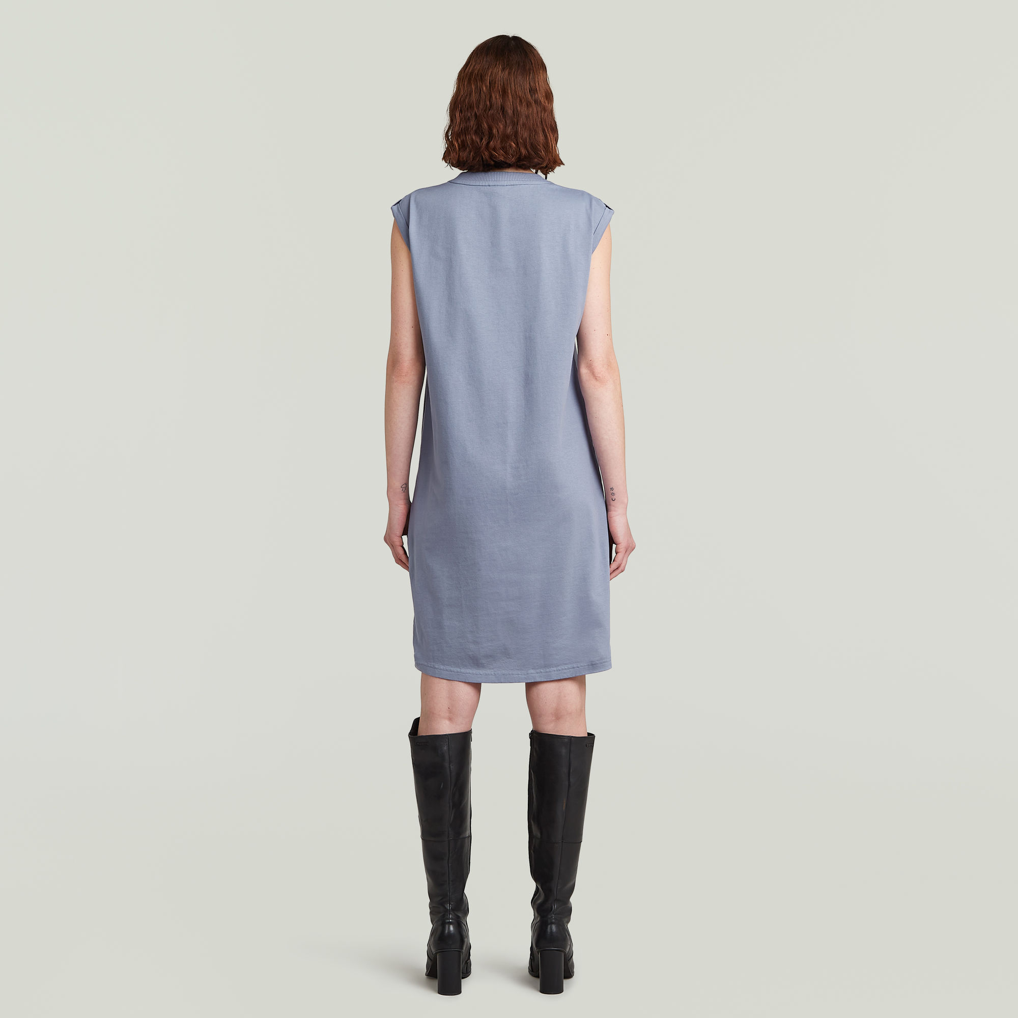 G-Star RAW Seam Detail Loose Jurk Lichtblauw Dames