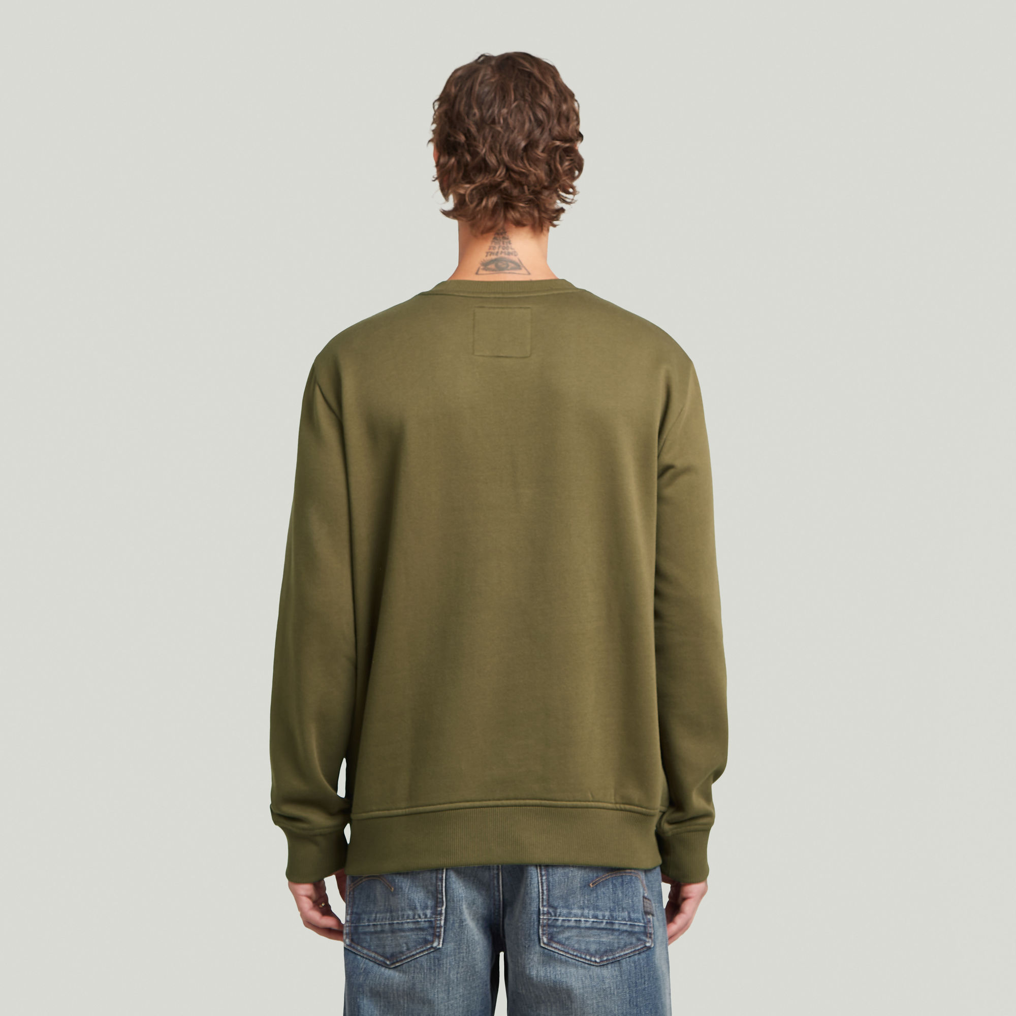 G-Star RAW Old Skool Sweater Groen Heren