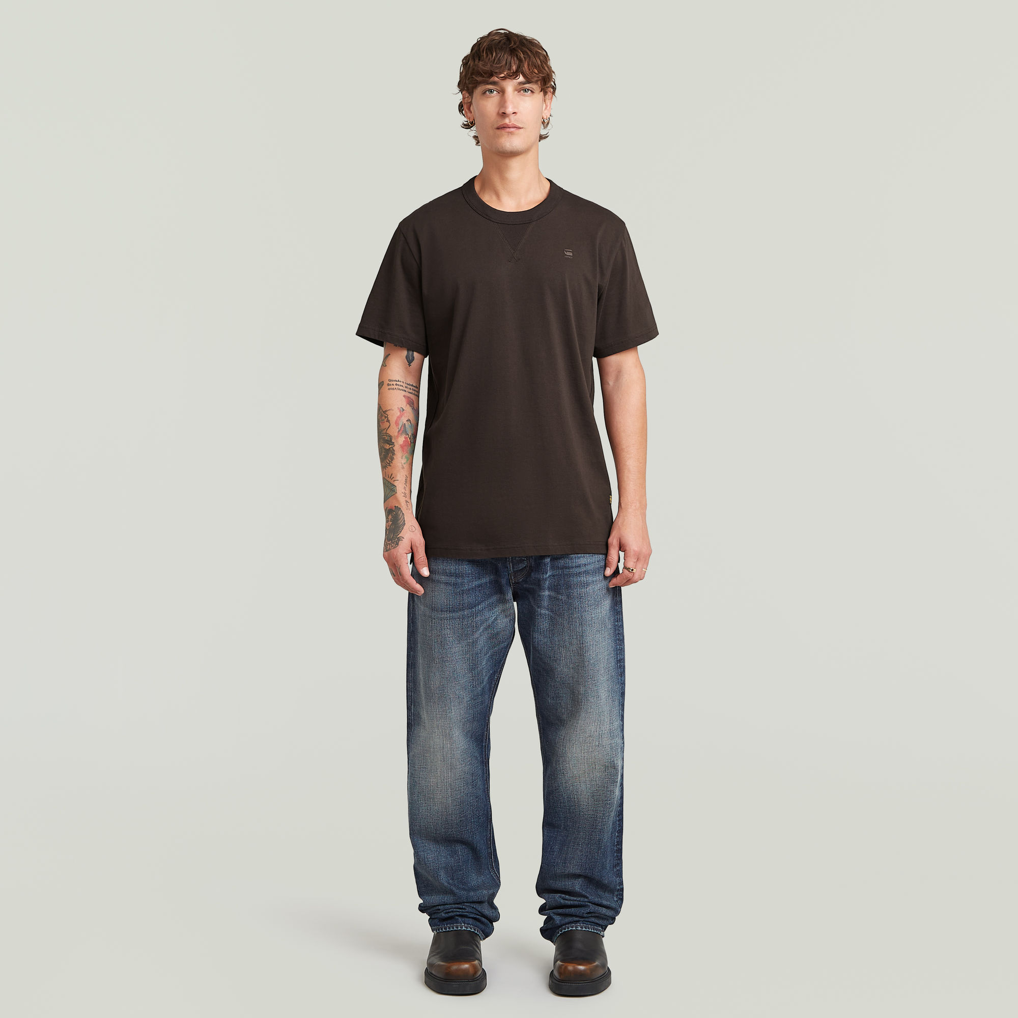 G-Star RAW Nifous T-shirt Bruin Heren