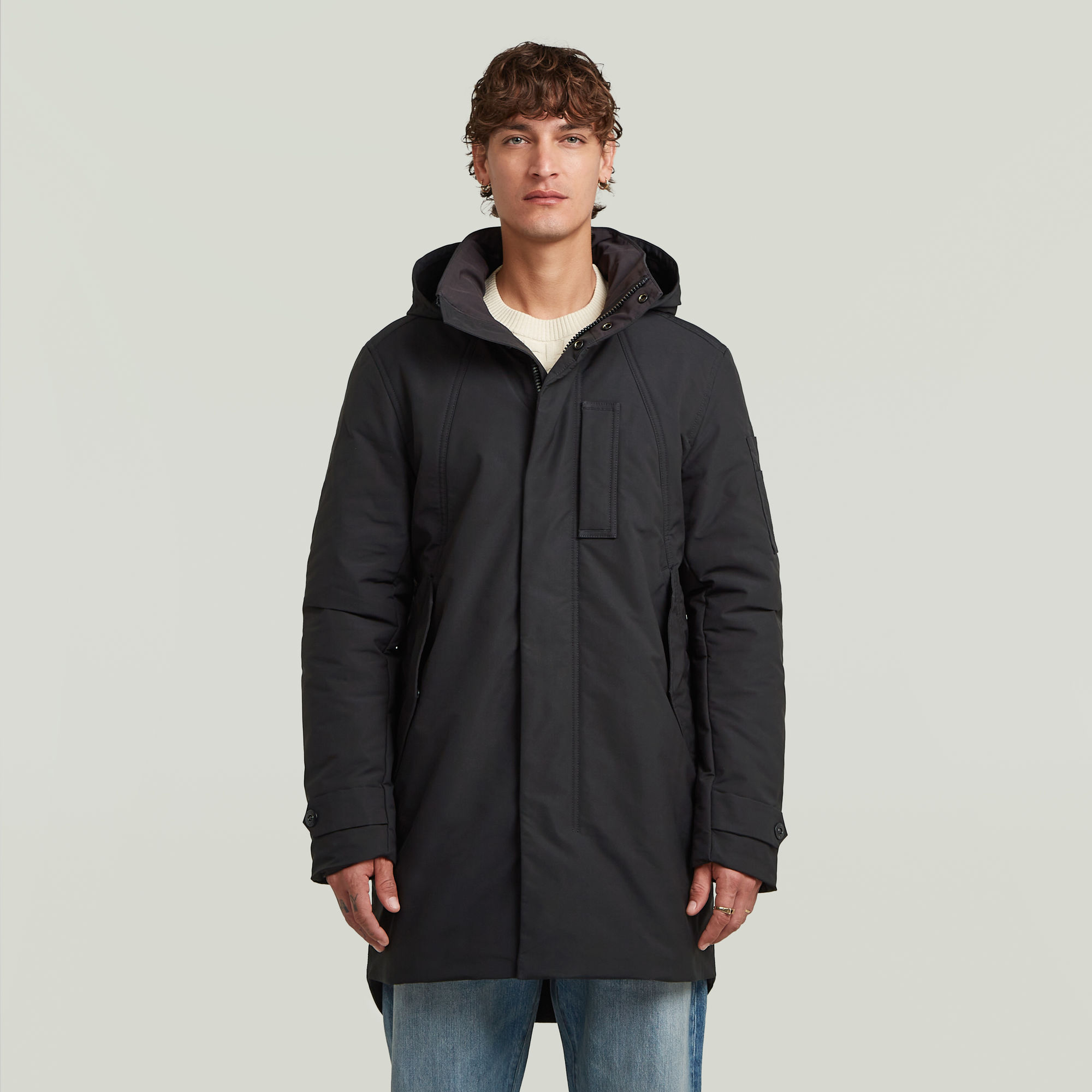 

Utility Lightweight Padded Coat - Zwart - Heren