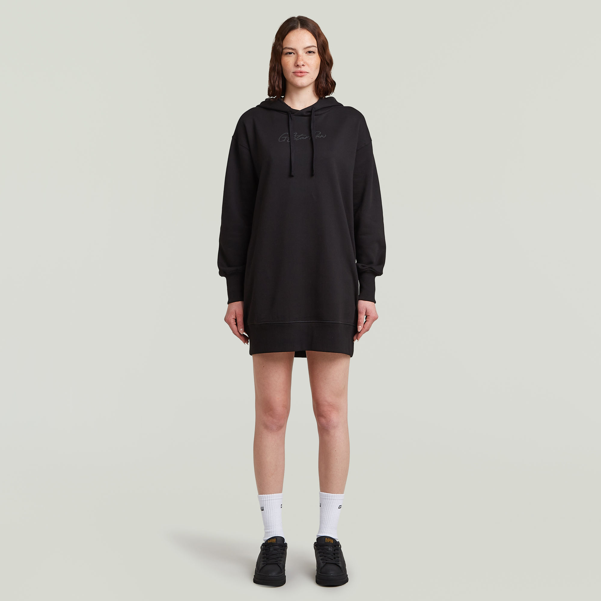 G-Star RAW Hooded Sweaterjurk Zwart Dames
