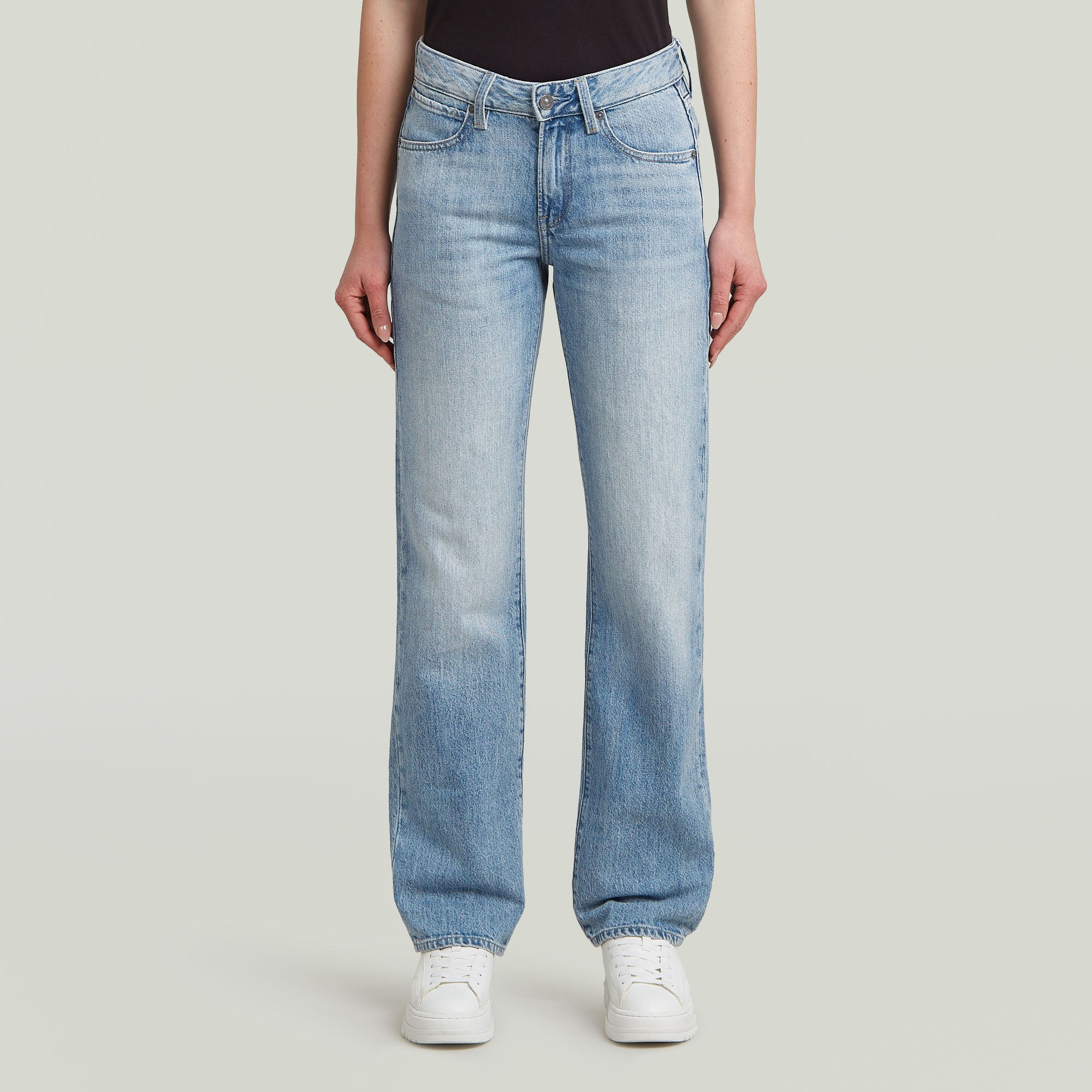 G-Star RAW G-Low Straight Jeans Lichtblauw Dames