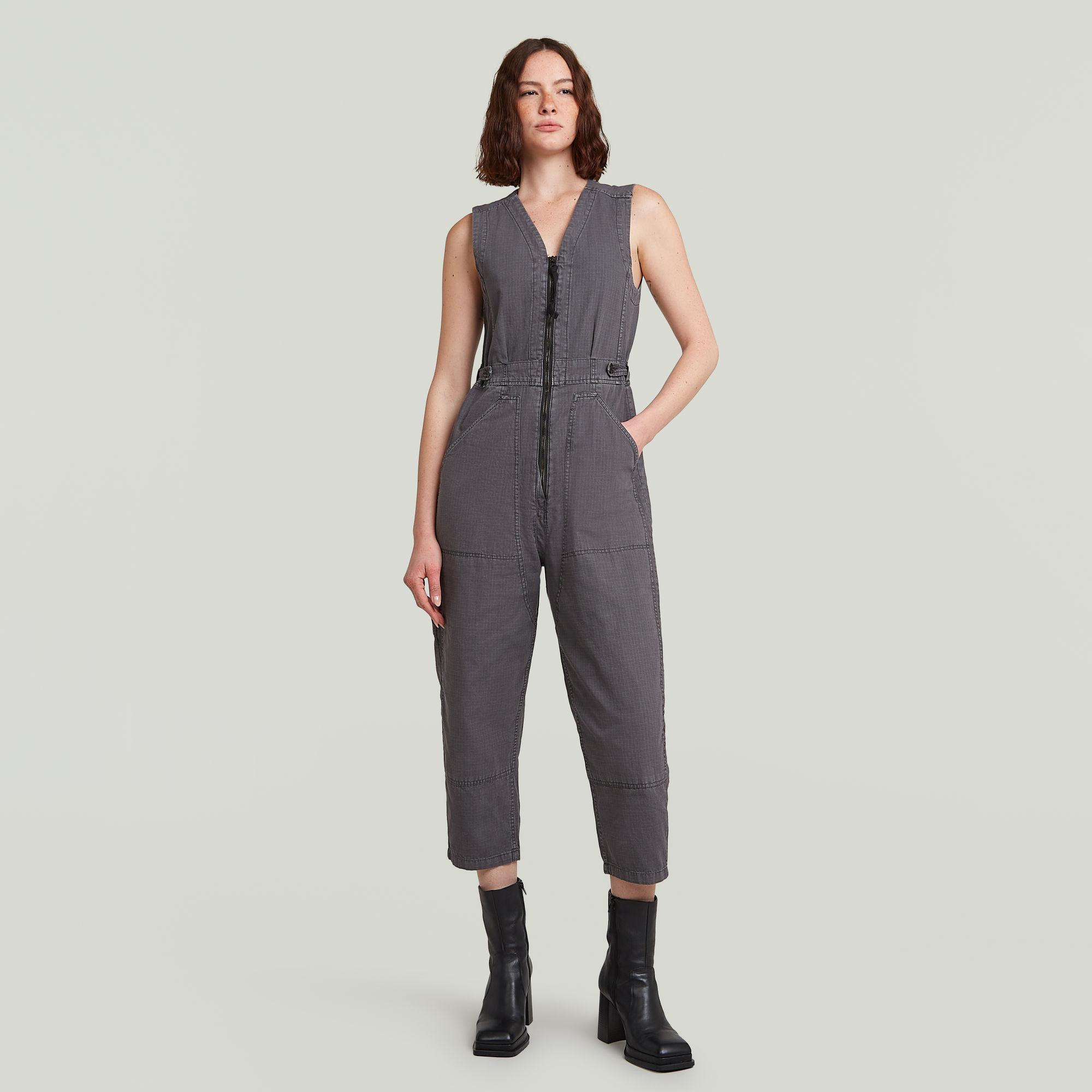 G-Star RAW Relaxed Jumpsuit Grijs Dames