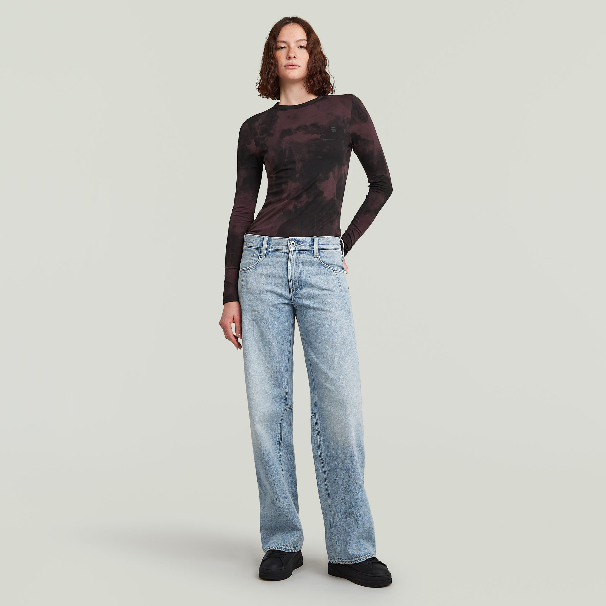 G-Star RAW Printed Slim T-Shirt Meerkleurig Dames