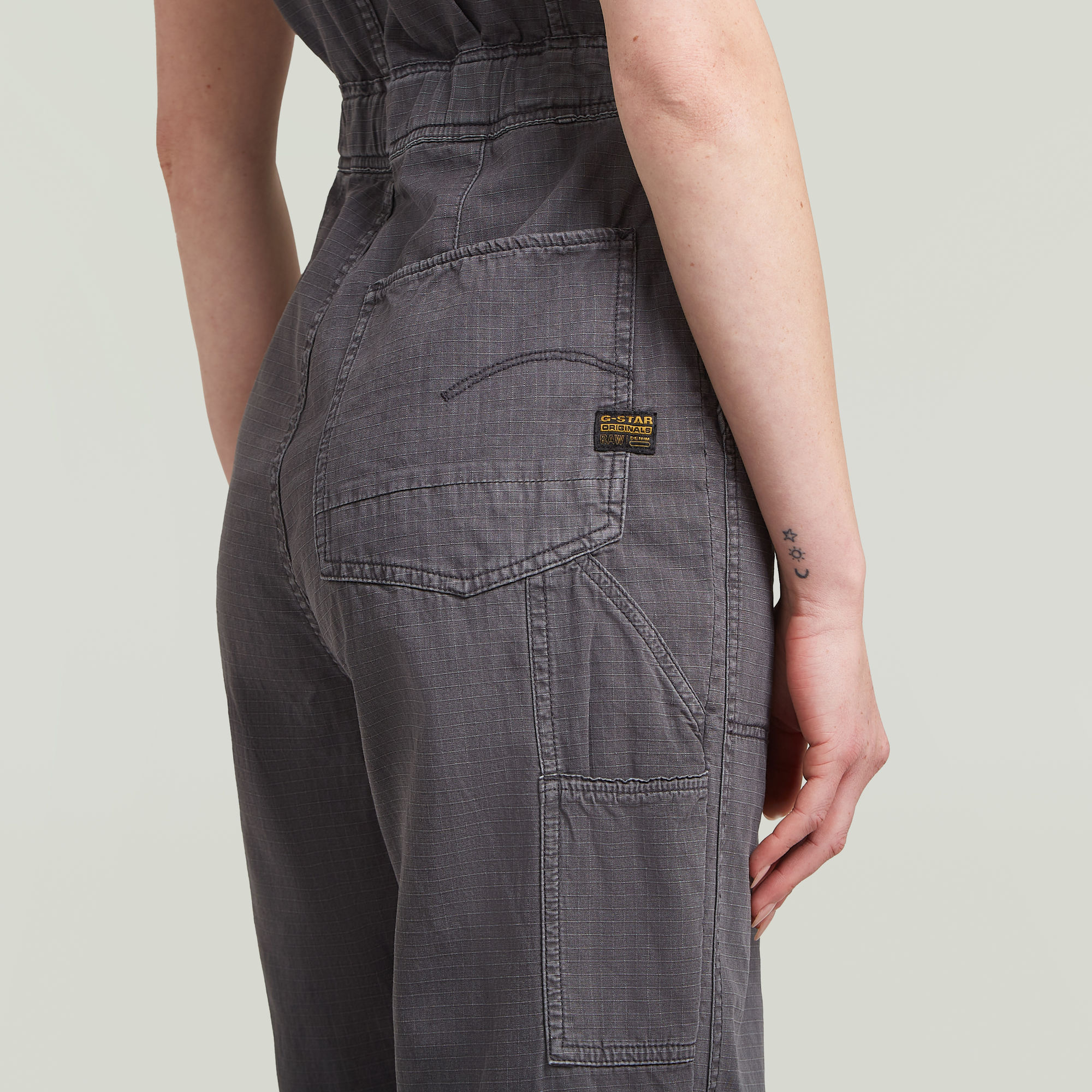 G-Star RAW Relaxed Jumpsuit Grijs Dames